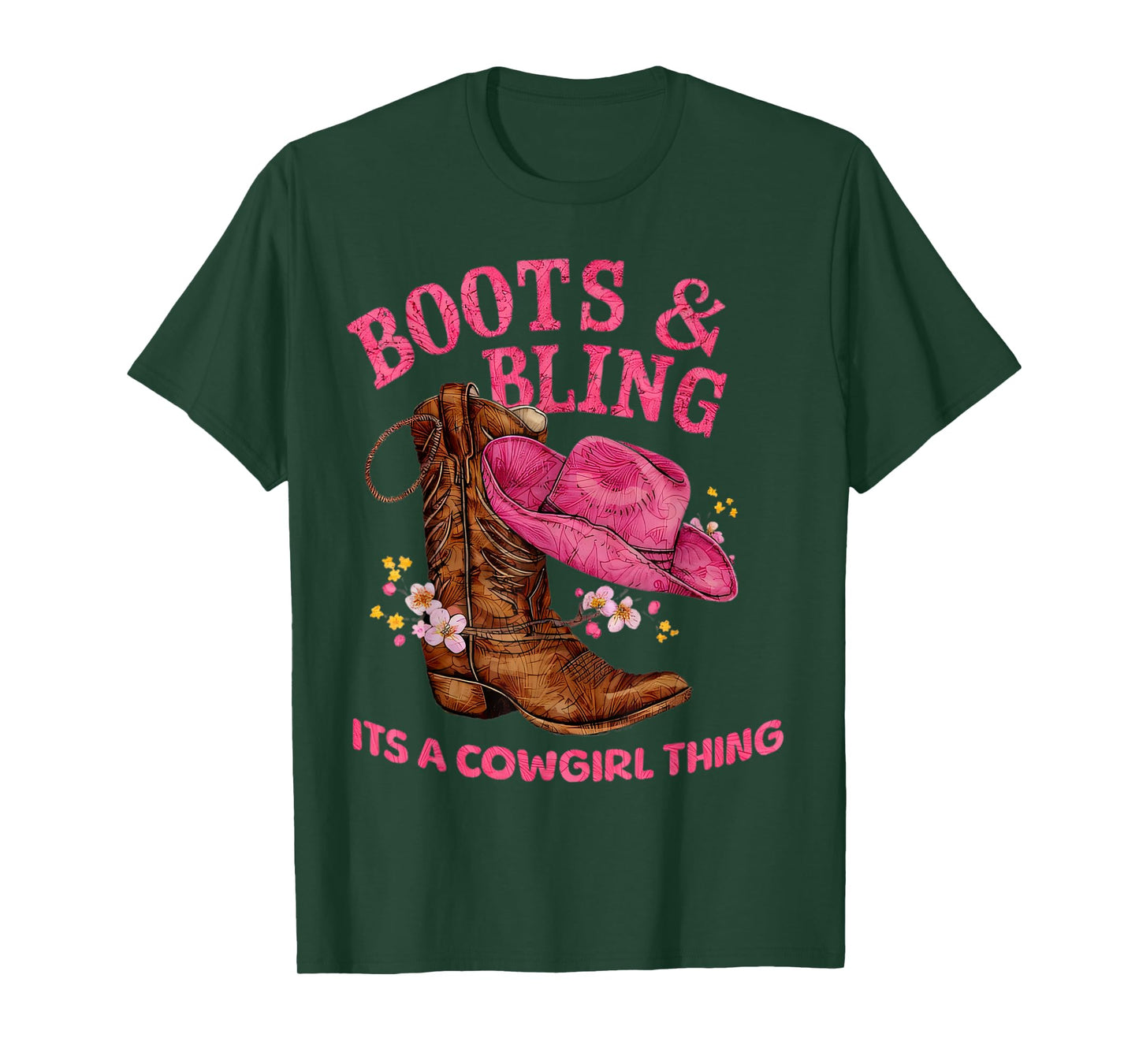 Boots & Bling It's a Cowgirl Thing Country Chic T-Shirt