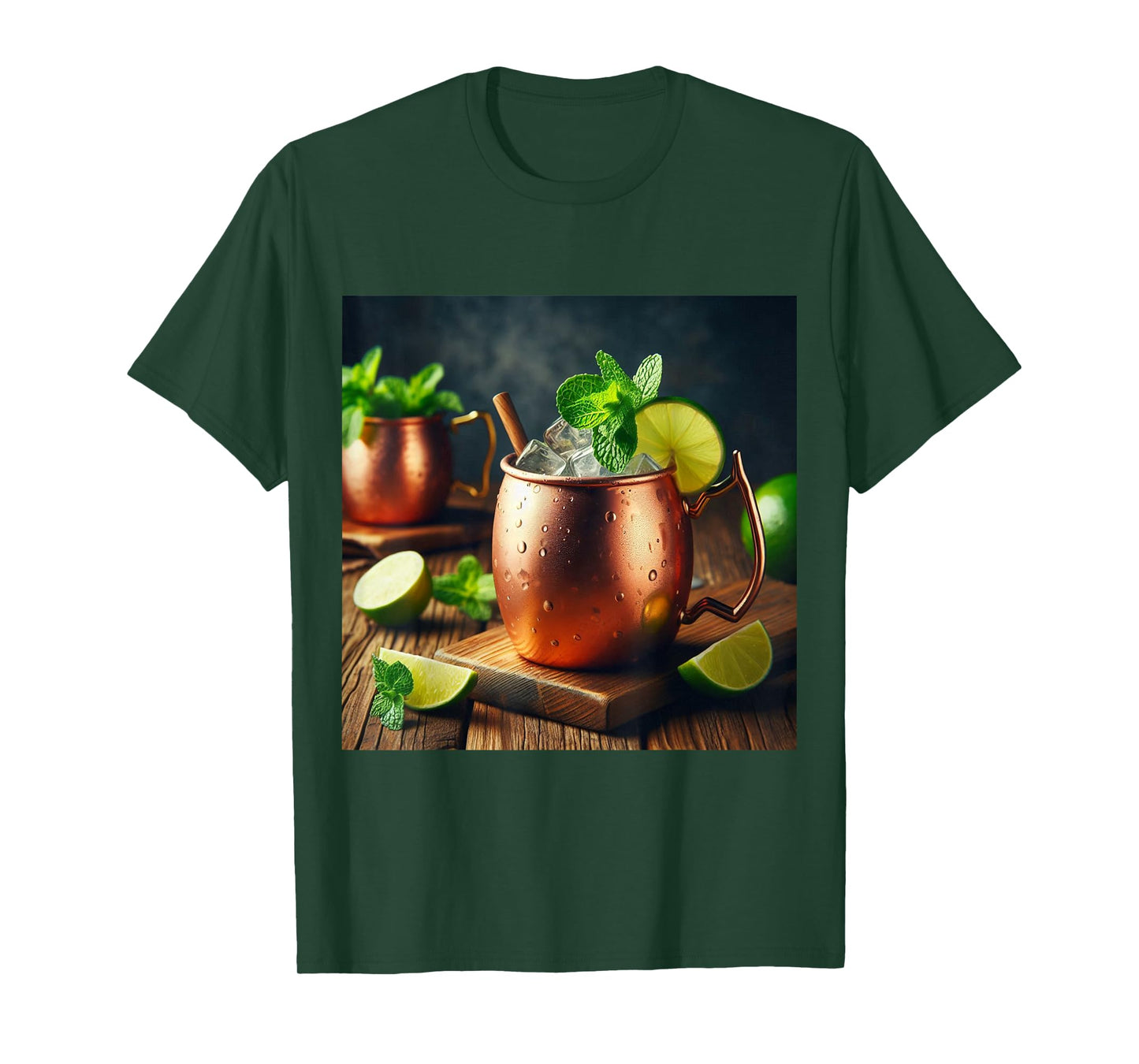 Fun Moscow Mule Cocktail Copper Mug Costume T-Shirt