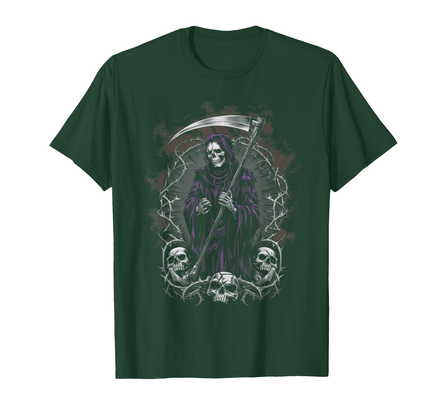Grim Reaper Artwork Horror Halloween T-Shirt