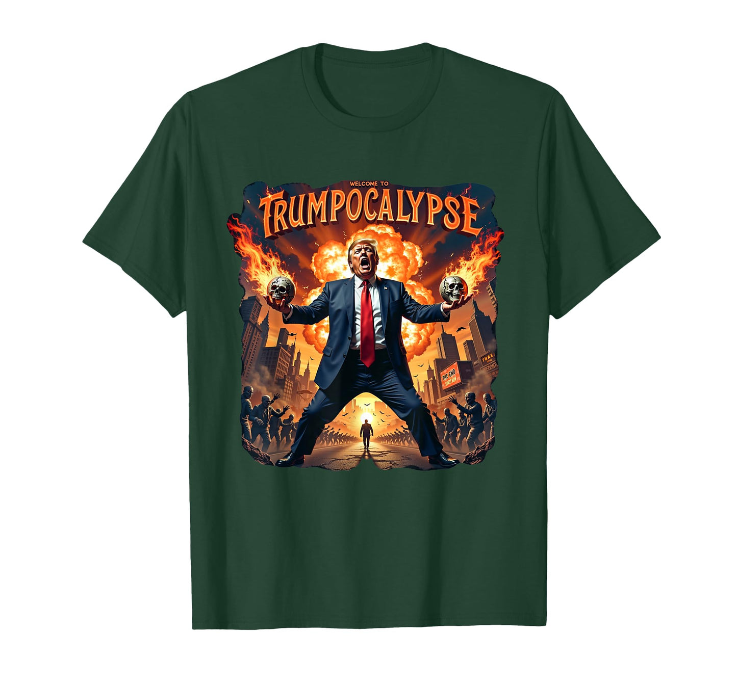 Welcome to Trump-ocalypse funny Donald Trump Halloween T-Shirt