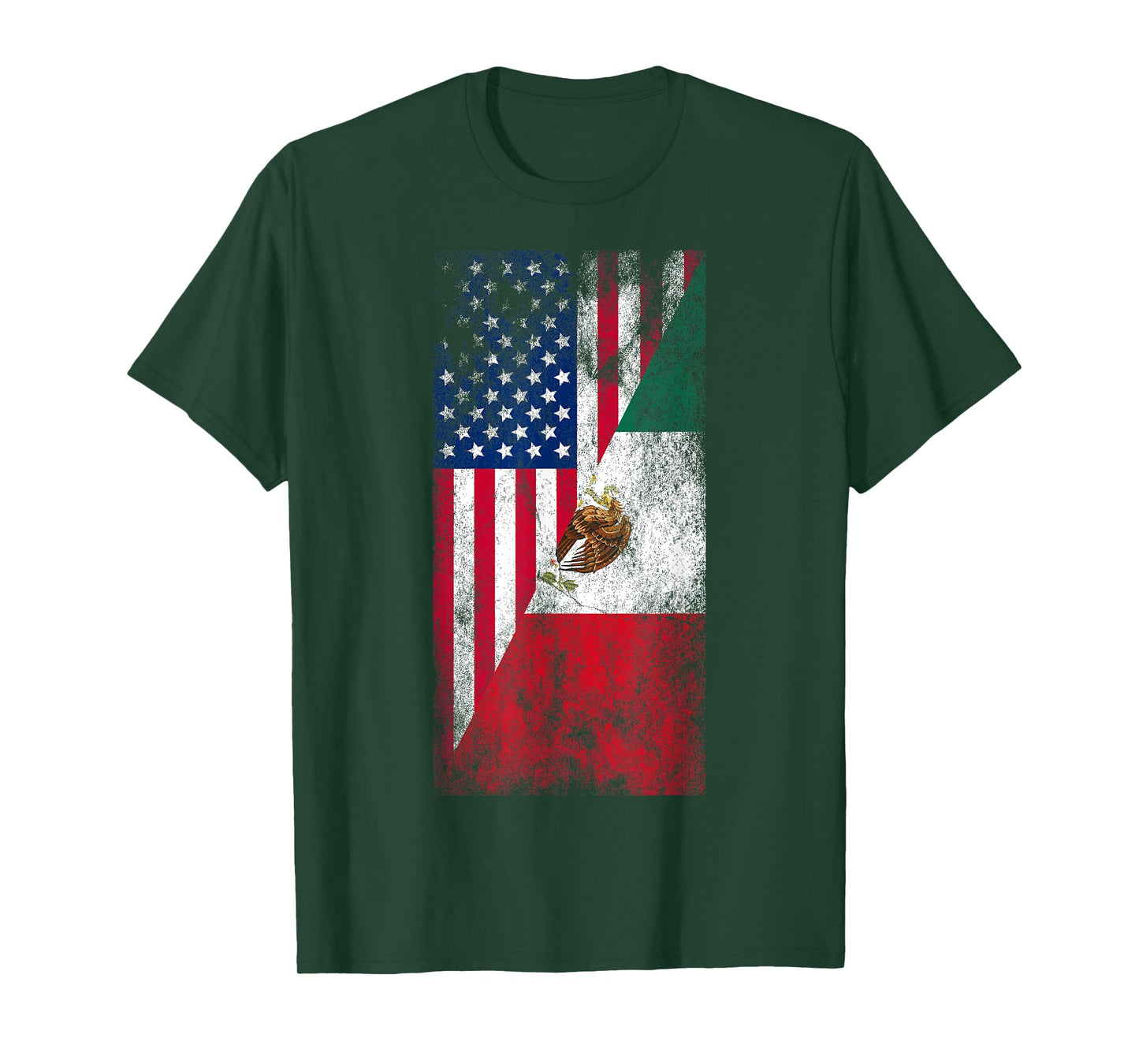 USA & Mexico Flags - United States of America, Mexican T-Shirt