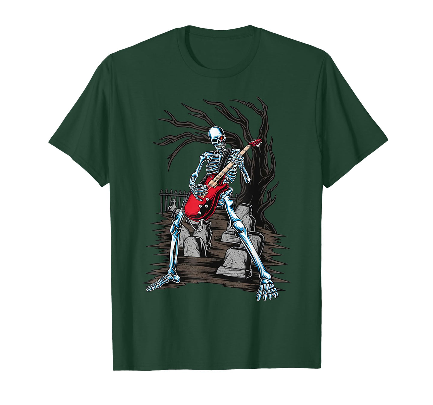 Skeleton Playing Guitar T-Shirt