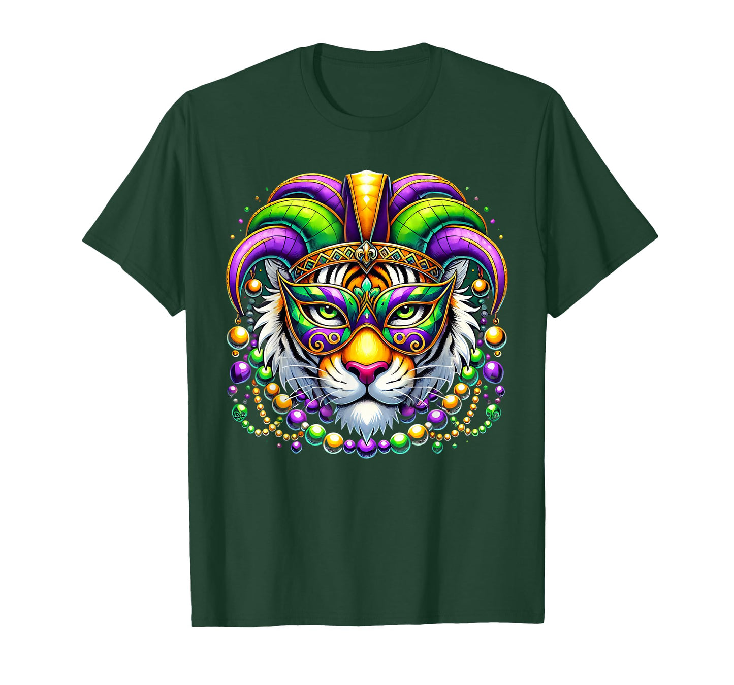 Tiger Mardi Gras Animal Lover New Orleans Louisiana Kids T-Shirt