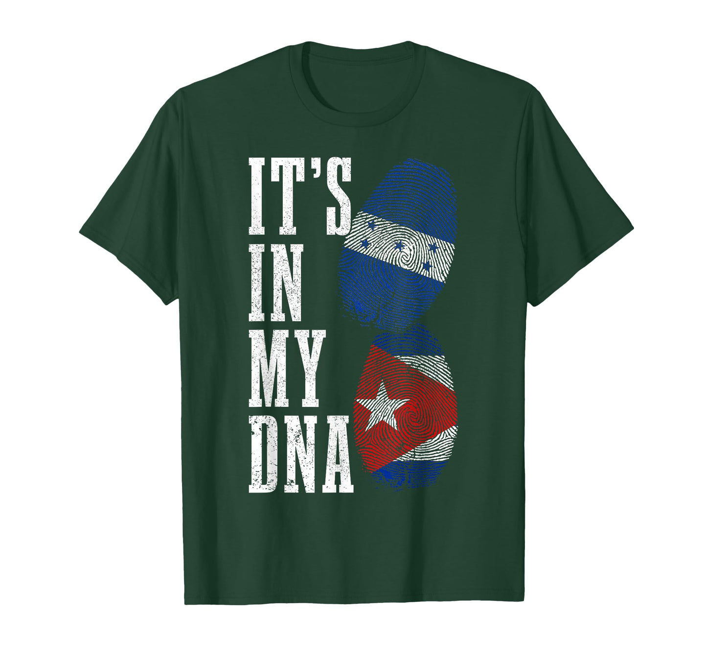 Honduras Cuba In My DNA Cuban Honduran Flag Pride Heritage T-Shirt