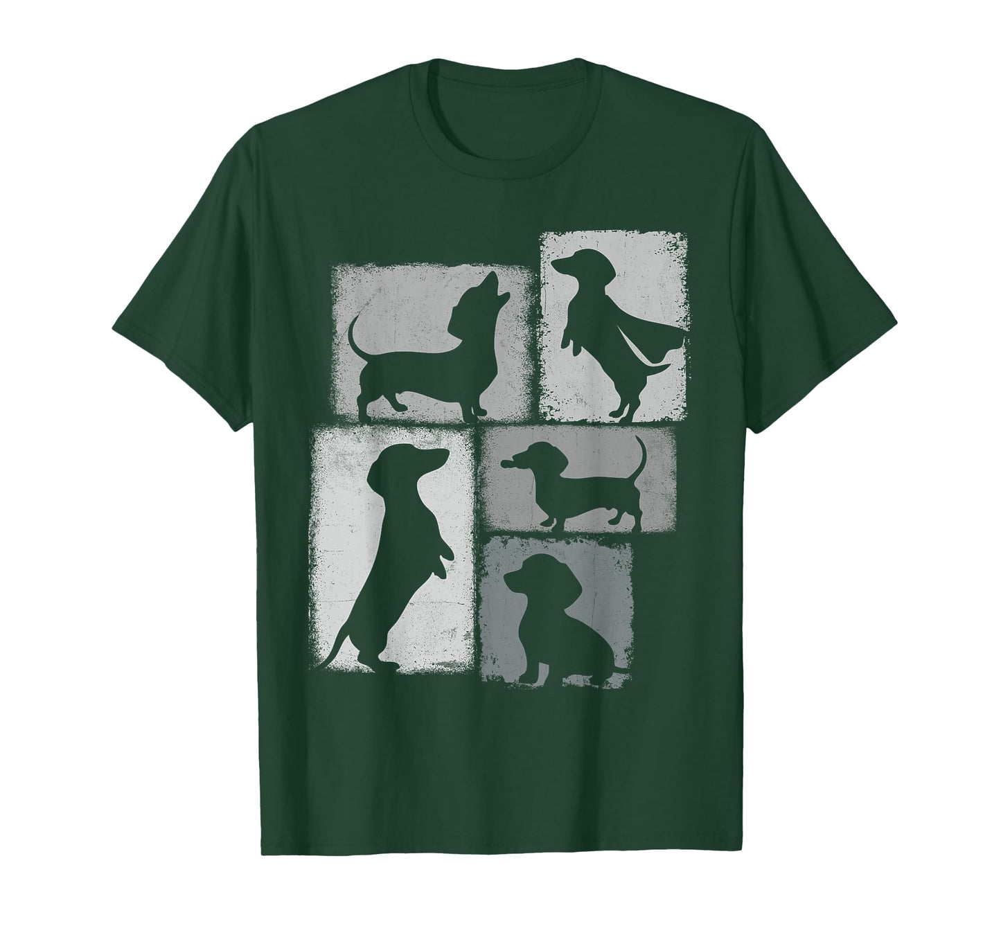 Weenie Vintage Collage Dachshund Dad Mom God Lover T-Shirt