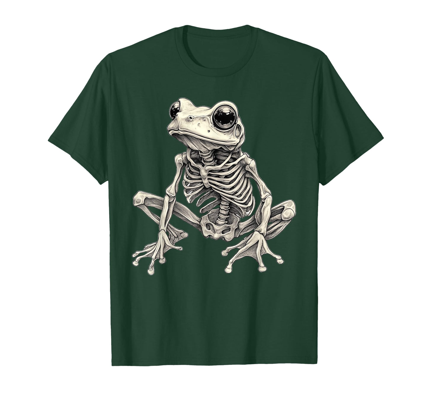 Frog Skeleton Halloween T-Shirt