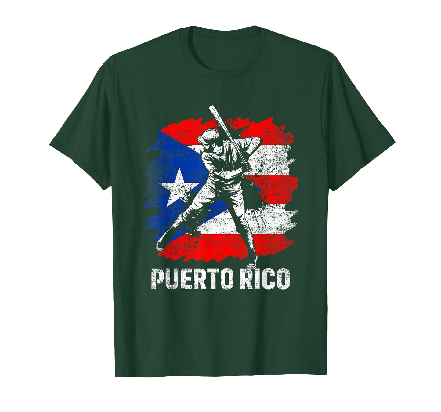 Puerto Rican Baseball Player Puerto Rico Flag Baseball Fans T-Shirt
