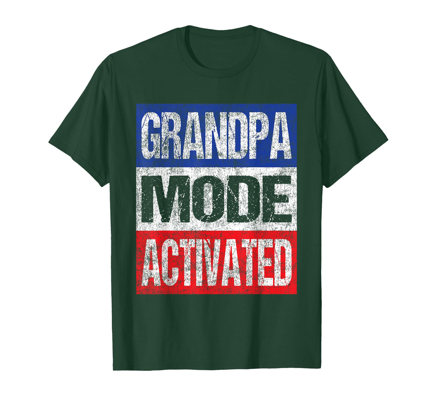 Grandpa Mode Activated - Patriotic 1st Time Grandpa T-Shirt for Men