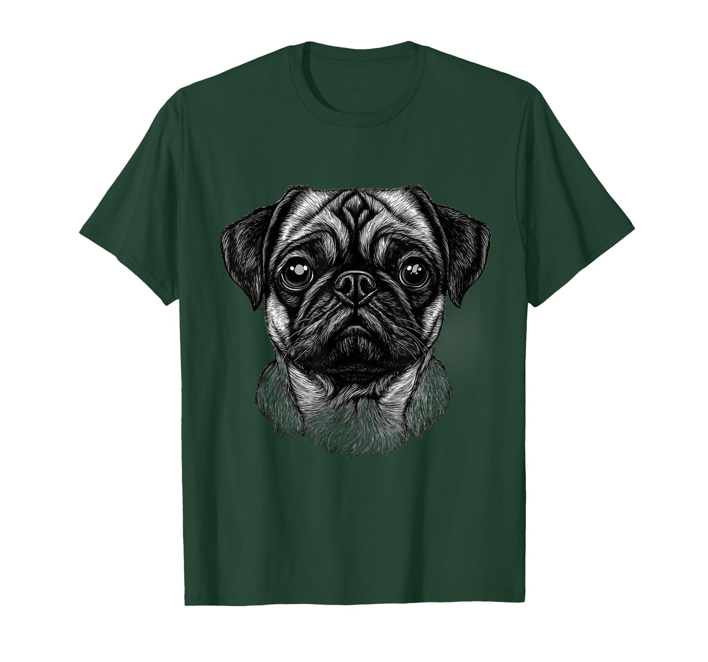Cute Pug Owner Pug Lover Colorful Portrait Dog Pug T-Shirt
