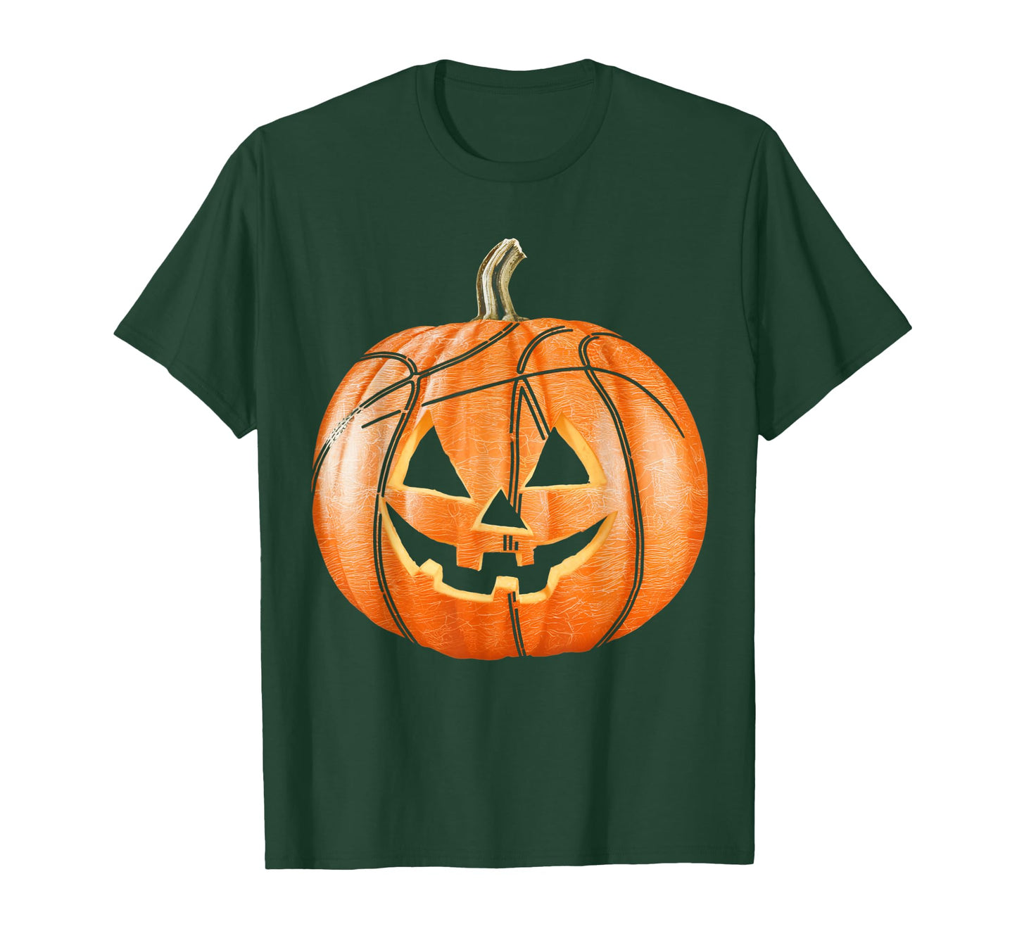 Funny Spooky Pumpkin Basketball Player Women Men Halloween T-Shirt