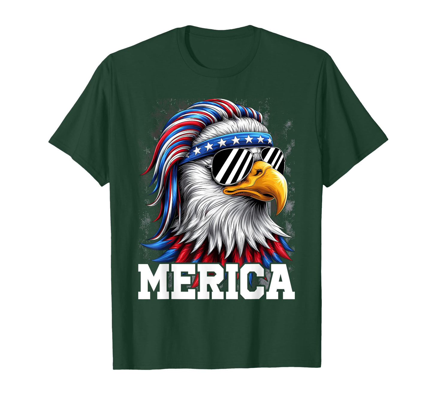 Merica Toddler Eagle Funny Patriotic Eagle USA Flag Kids T-Shirt