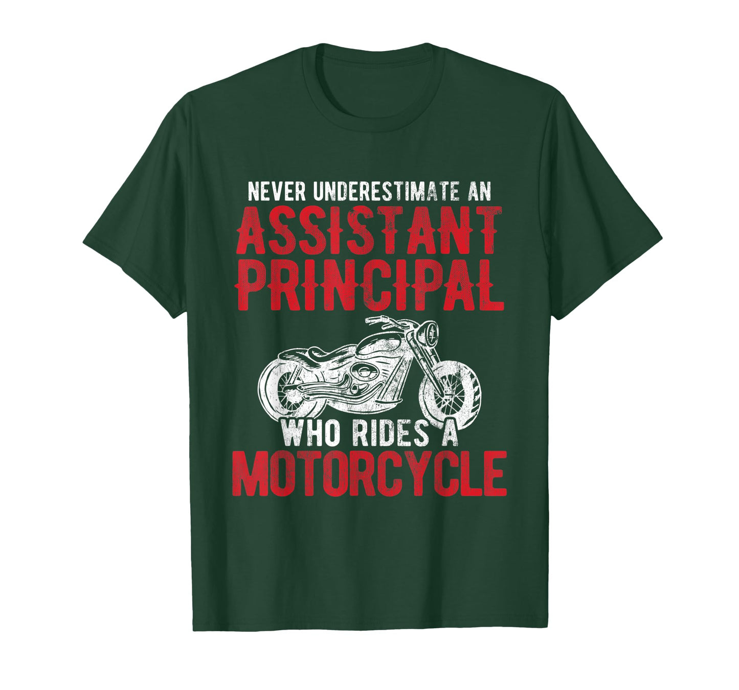 Bike Rider Assistant Principal Who Rides A Motorcycle T-Shirt