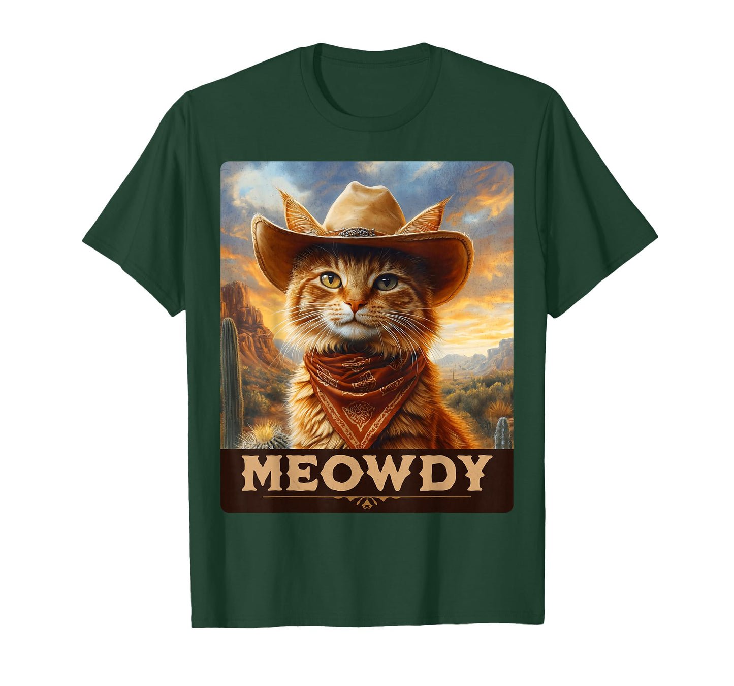 Meowdy, Cowboy: A Furry Friend in the Wild West, cat T-Shirt
