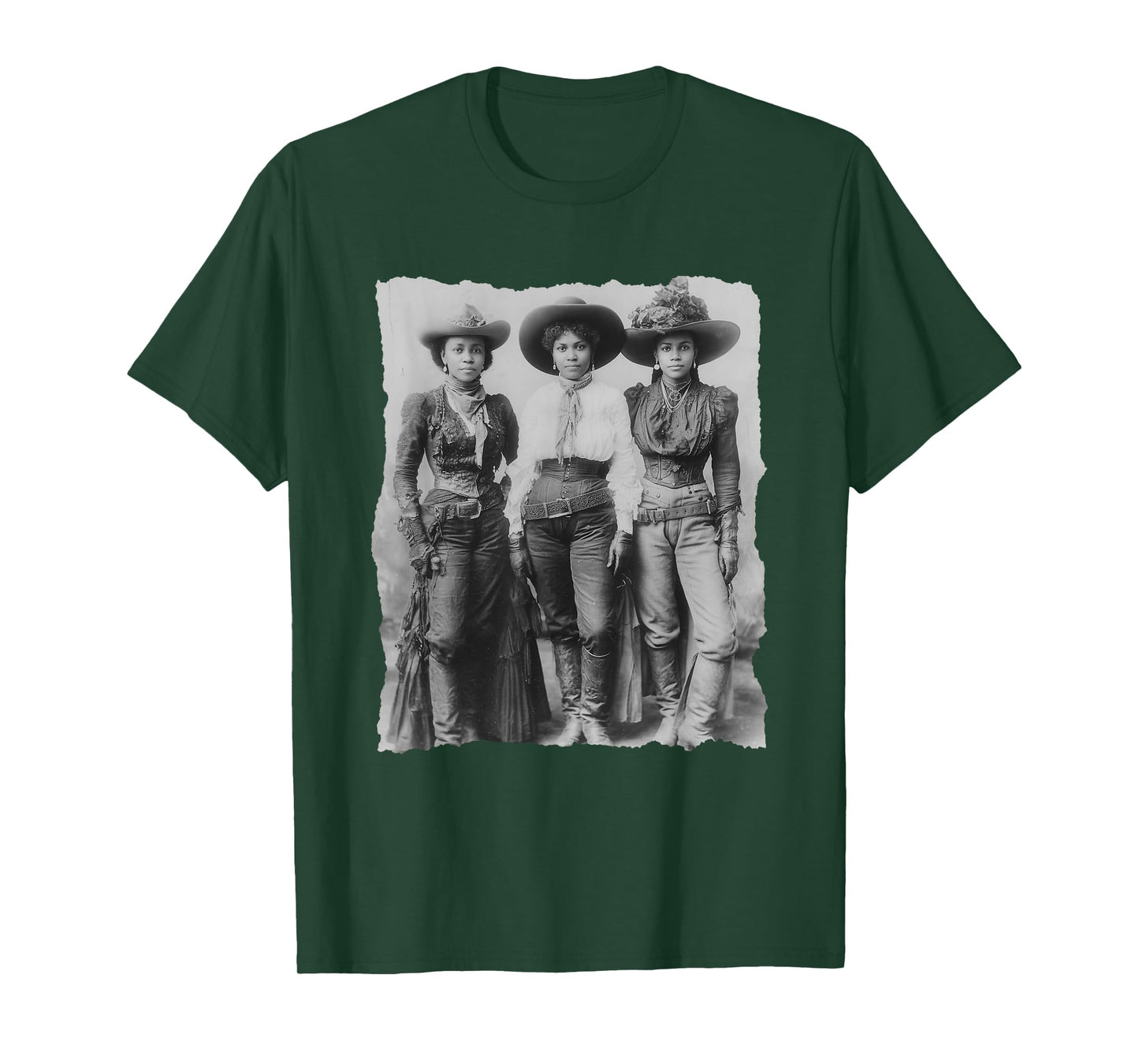Black African American Cowgirl Western Country Texas Rodeo T-Shirt
