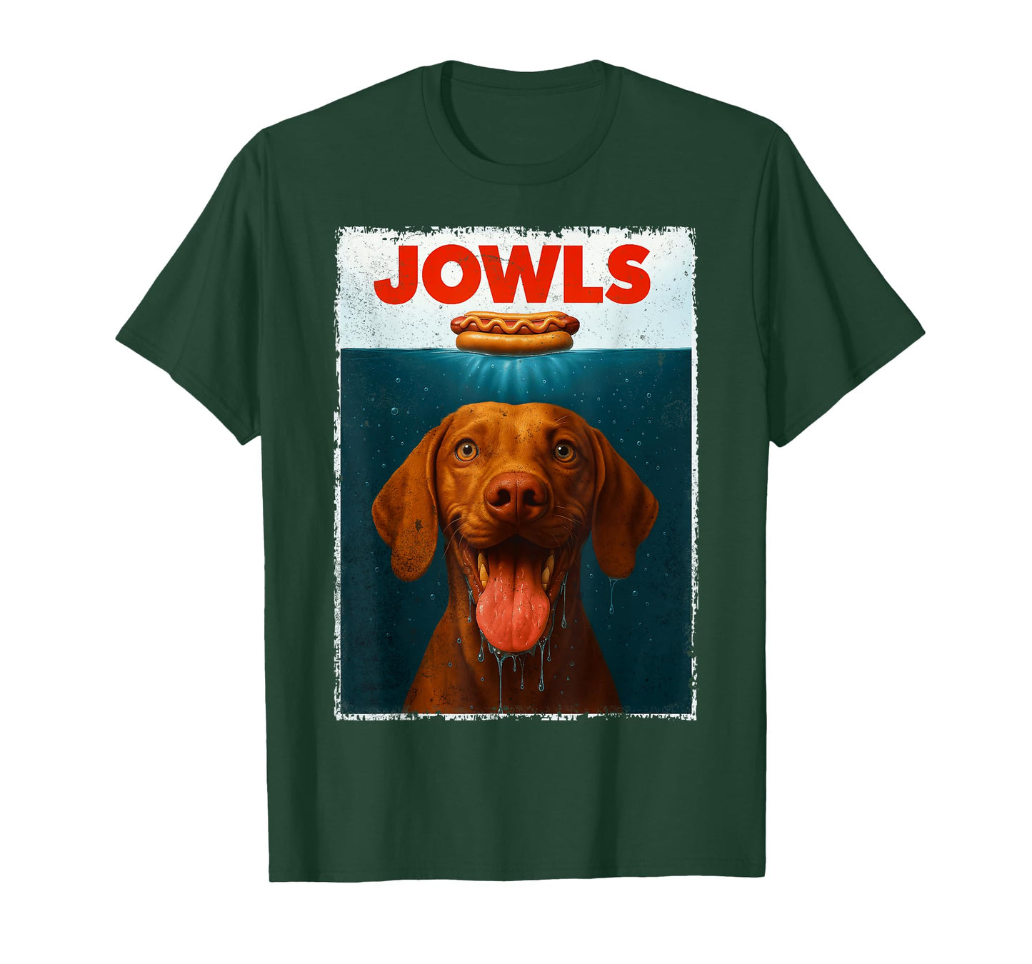 Vizsla Jowls Hungarian Velcro Dog Funny Dog Dad Dog Mom T-Shirt