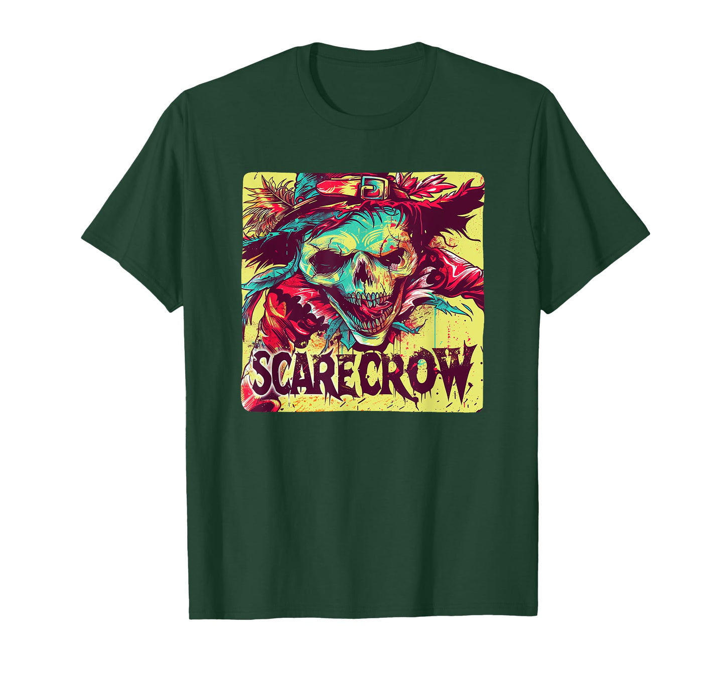 Skeleton Scarecrow Costume for Farmer and Halloween Season T-Shirt