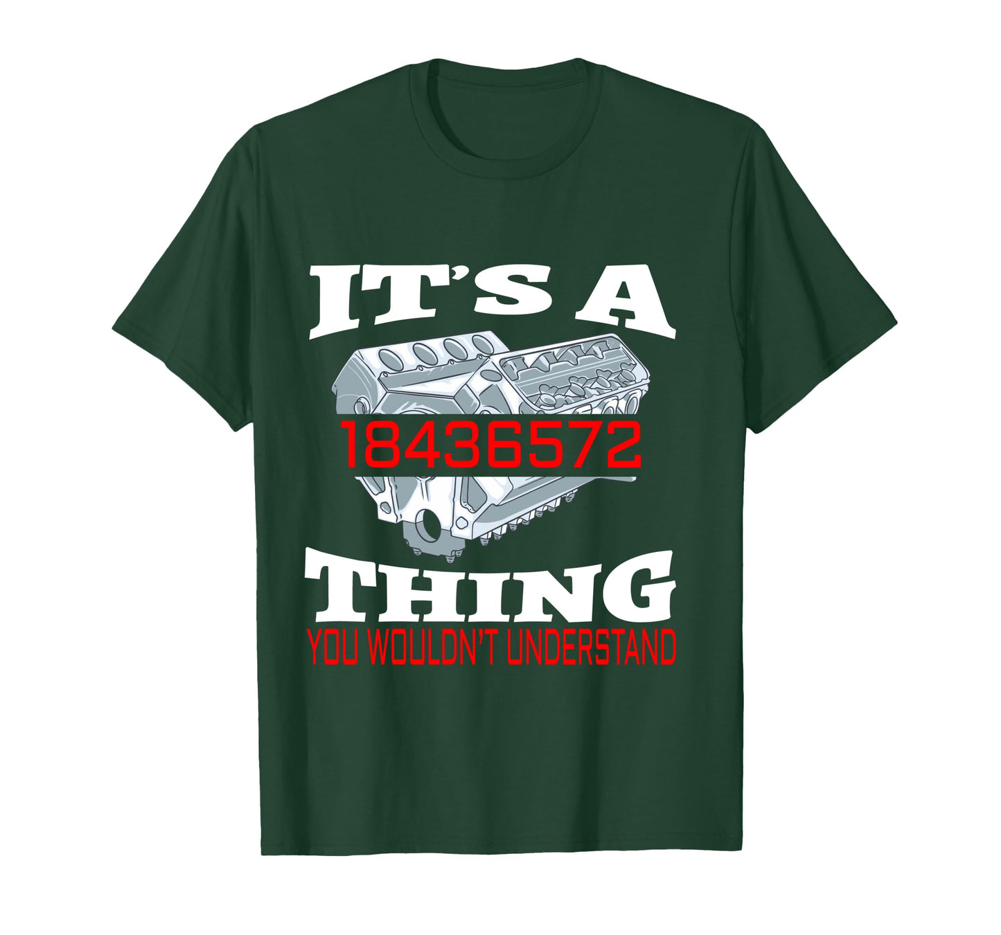 Funny 18436572 Auto Mechanic V8 Muscle Car Firing Order Long Sleeve T-Shirt