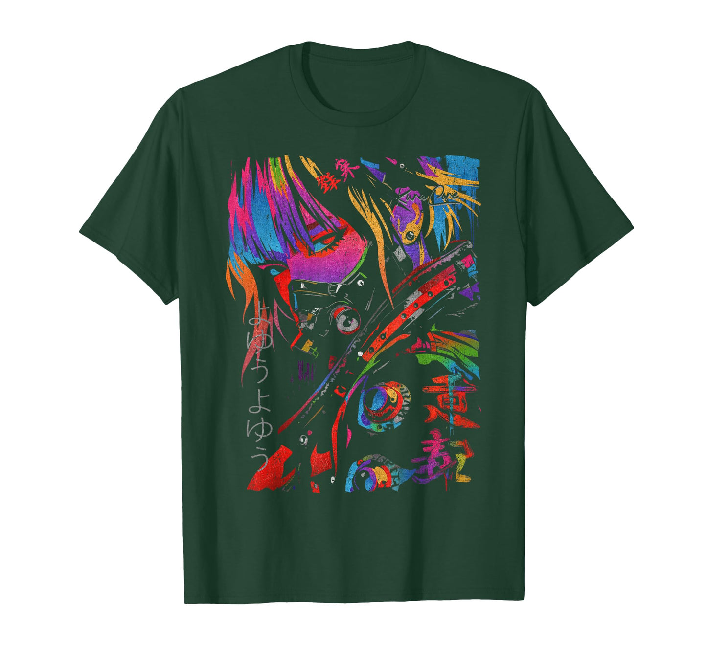 Japanese Streetwear Cyberpunk Y2K Techwear Retro Manga Anime T-Shirt