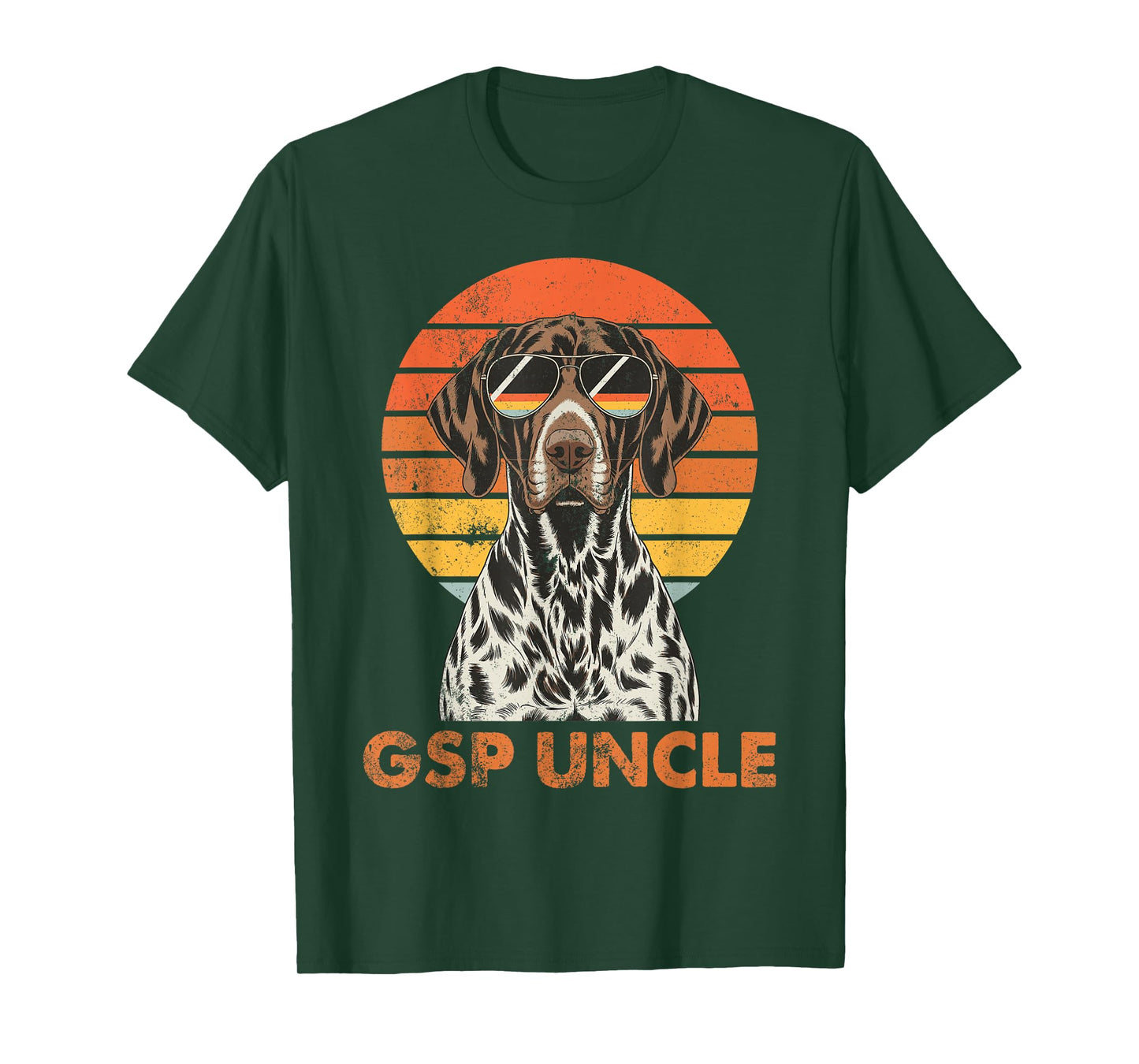 Retro German Shorthaired Pointer Uncle Vintage Dog Owner T-Shirt