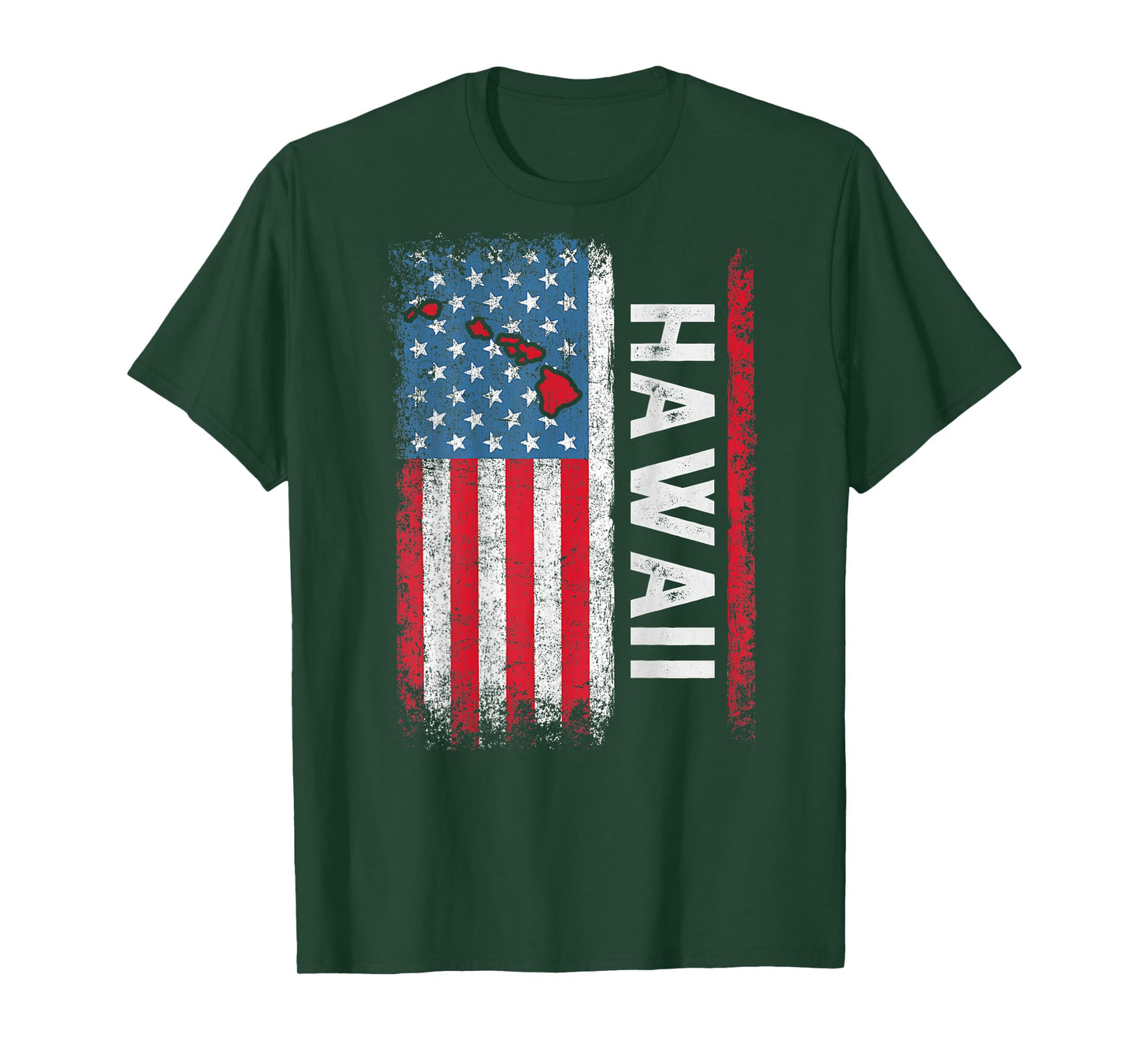 Vintage Hawaii State USA Flag Shirt Hawaii (On Back) T-Shirt