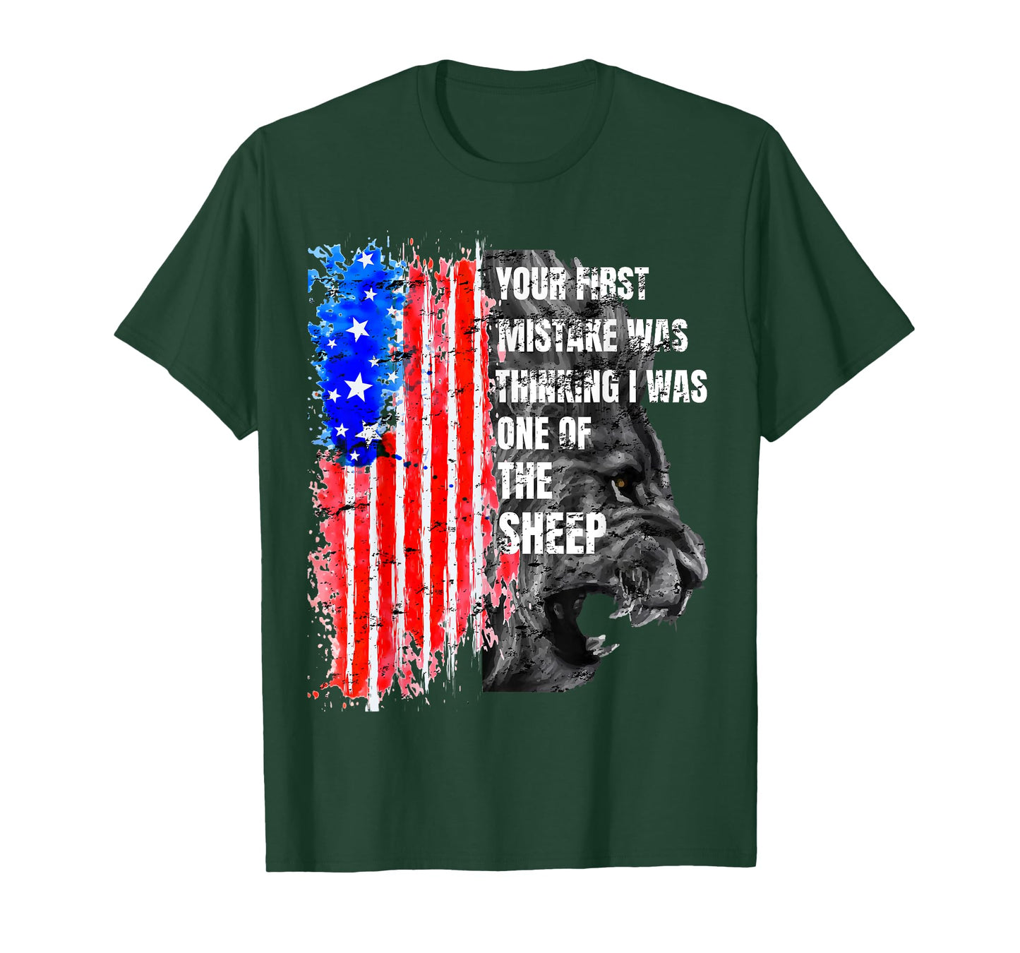 Lion Your first Mistake was thinking i was one of the Sheep T-Shirt