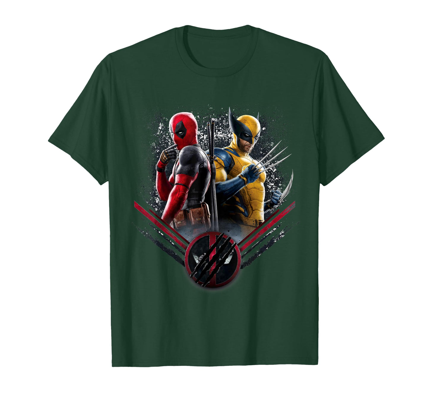 Marvel Studios Deadpool & Wolverine Side-by-Side Claw Icon T-Shirt