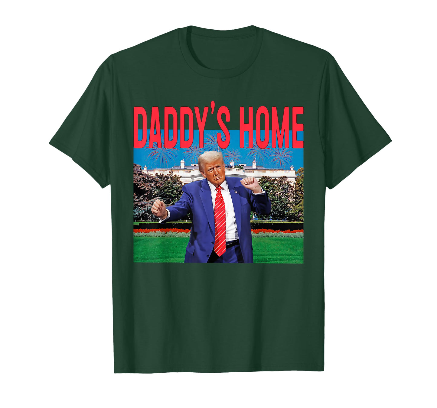 Daddy's Home Trump Pink Trump 2024 Take America Back T-Shirt