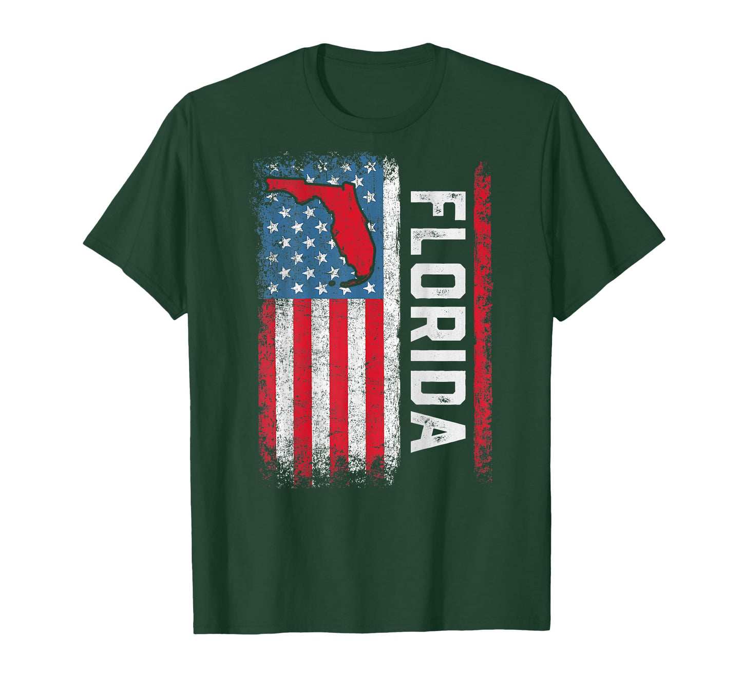 Vintage Florida State USA Flag Shirt Florida (On Back) T-Shirt