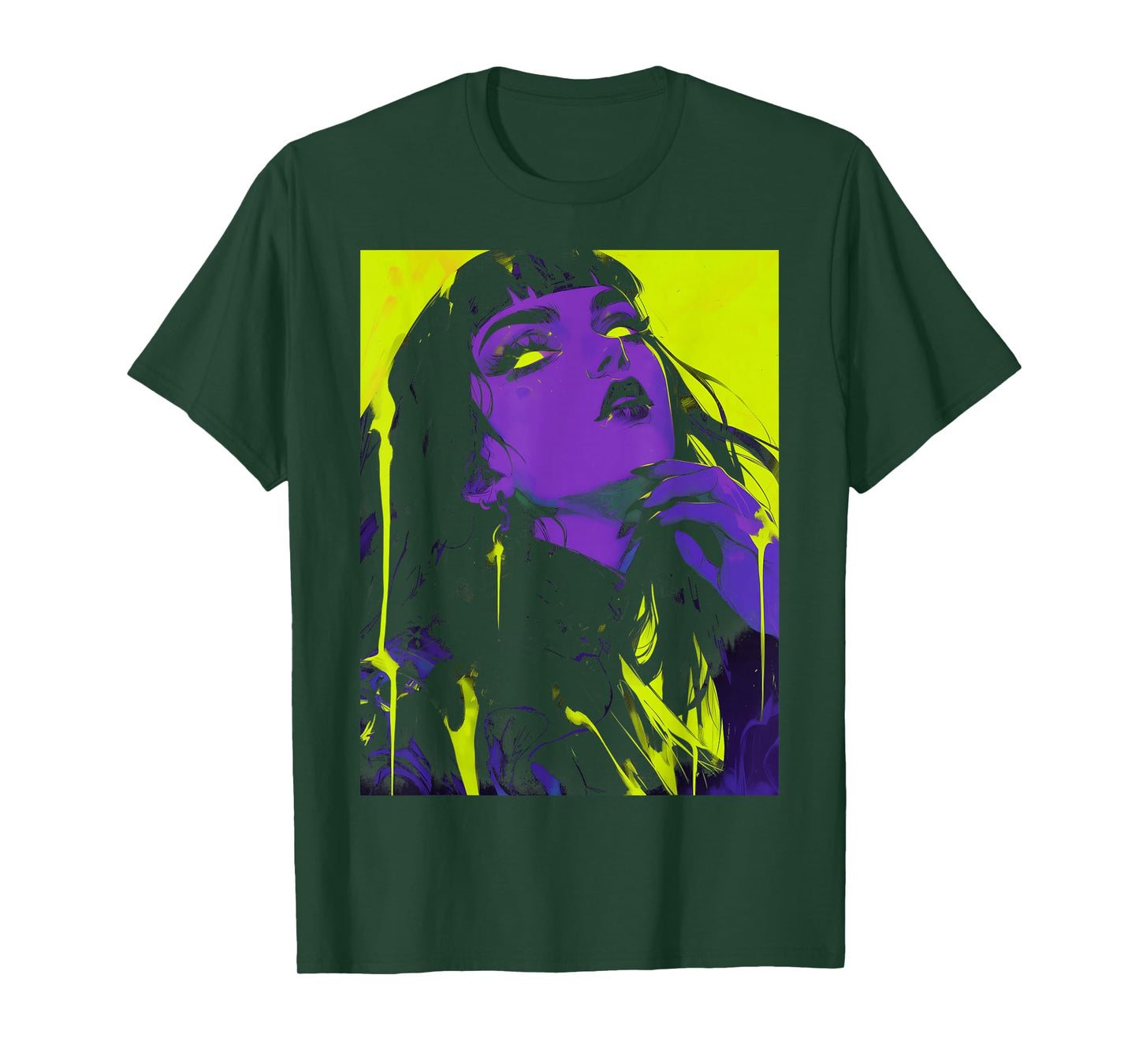 Cybergoth Cybercore Grunge Punk Goth Girl Alt Anime Manga T-Shirt