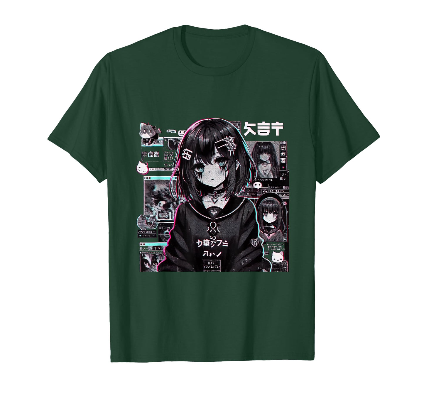 Vaporwave Anime Girl Japanese Aesthetic Anime Otaku T-Shirt
