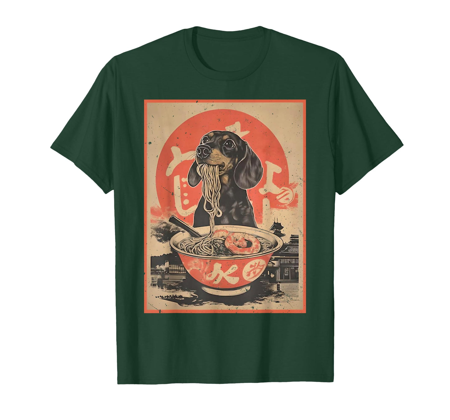 Kawaii Dachshund Ramen Japanese Funny Dogs Lover Humor Gifts T-Shirt