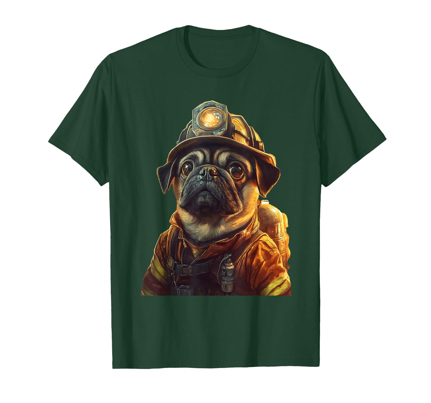Pug Firefighter T-Shirt