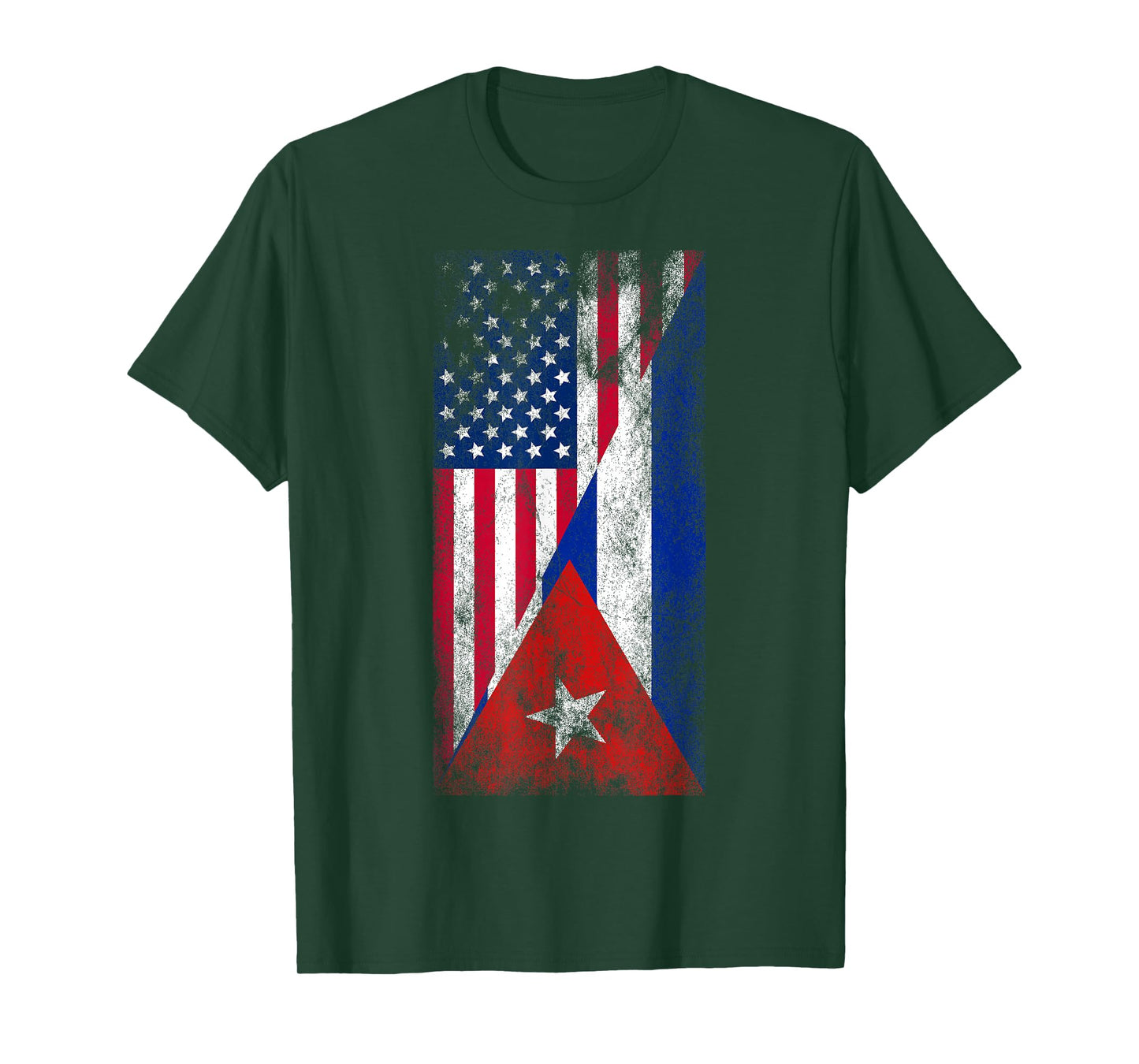 USA Cuba Flags - United States of America, Cuban T-Shirt