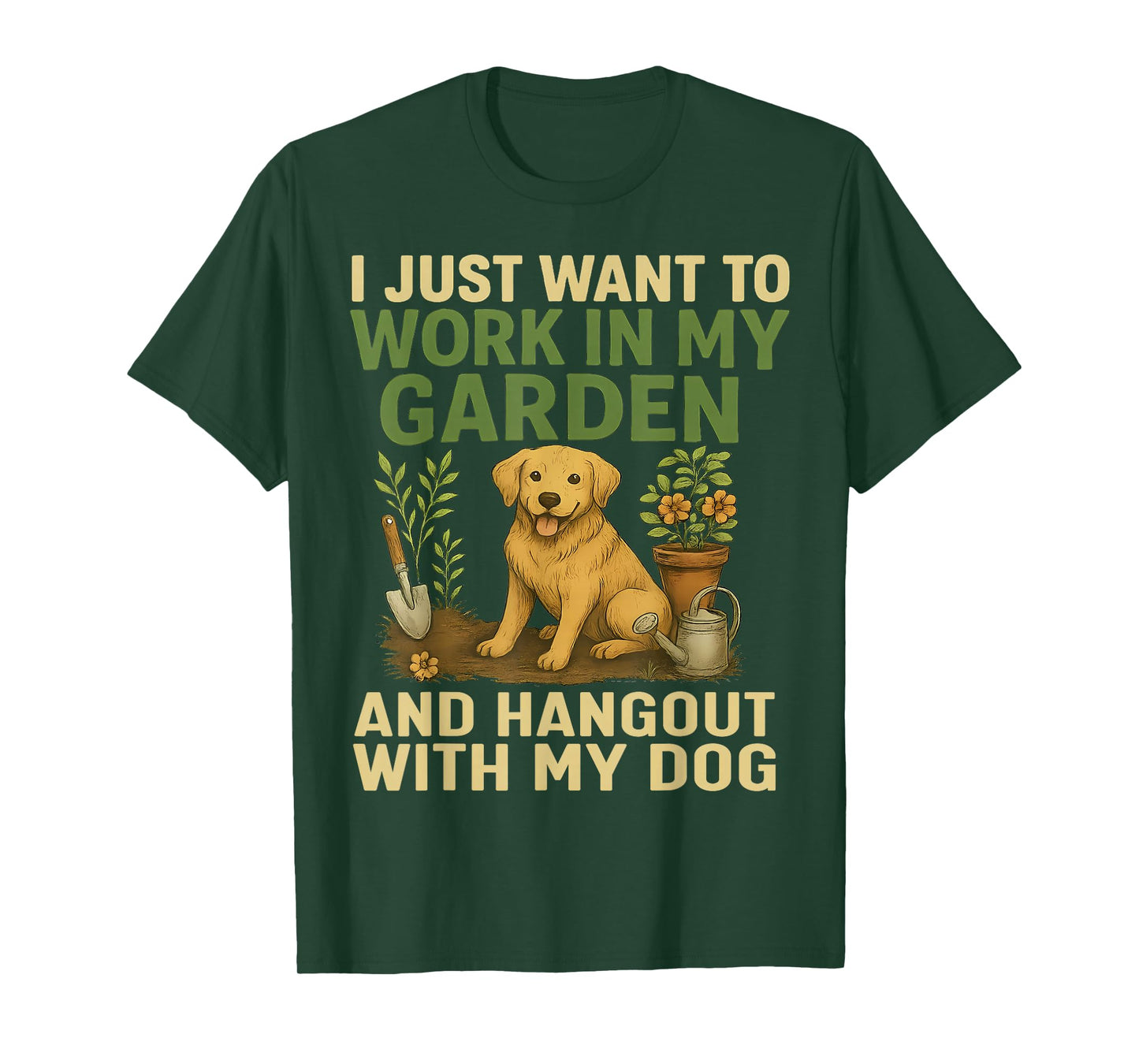 Gardening - Dog Lover - Gardener - Garden Pet & Plants T-Shirt