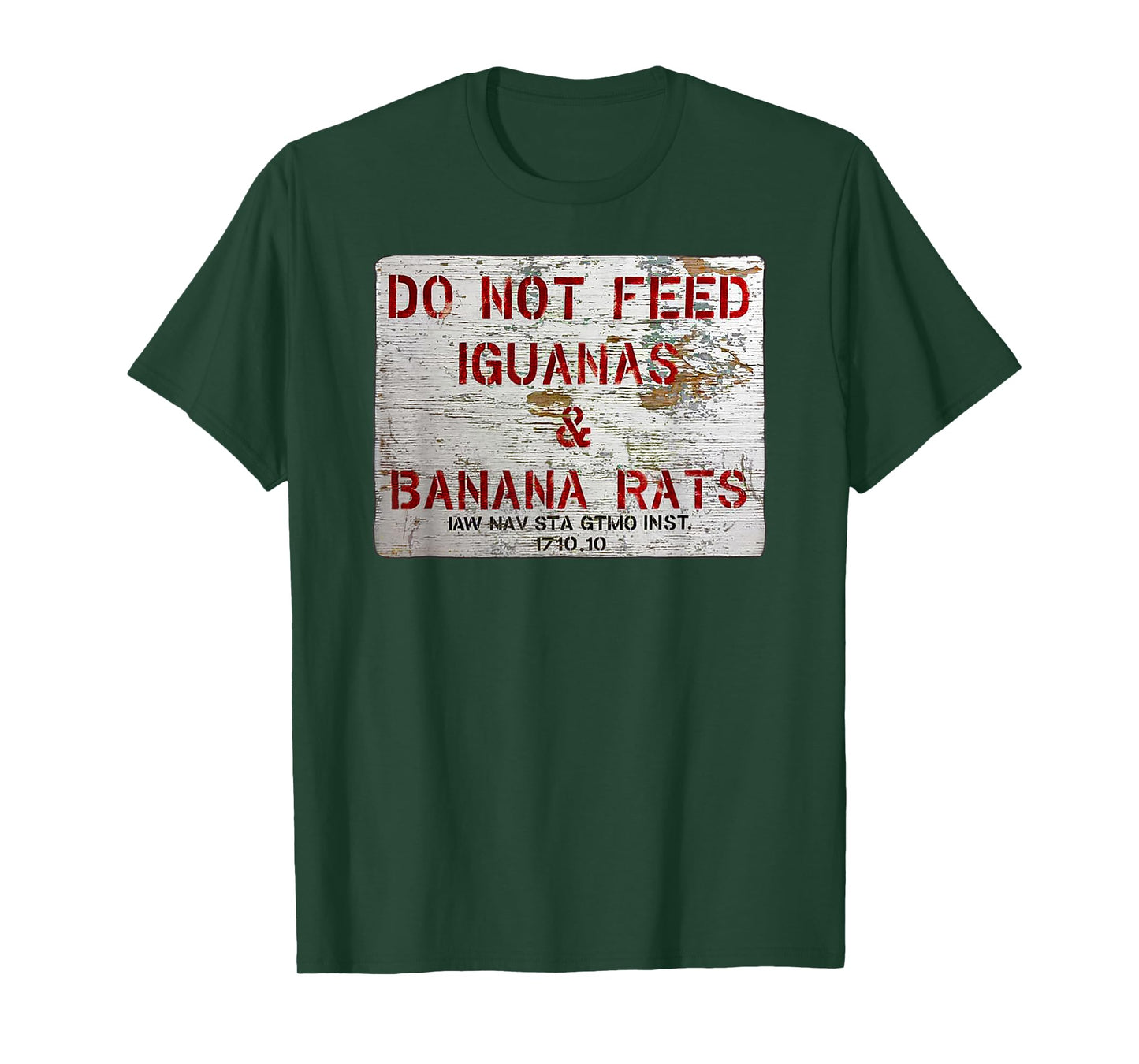 GTMO Do Not Feed Iguanas & Banana Rats - Guantanamo Bay Cuba T-Shirt
