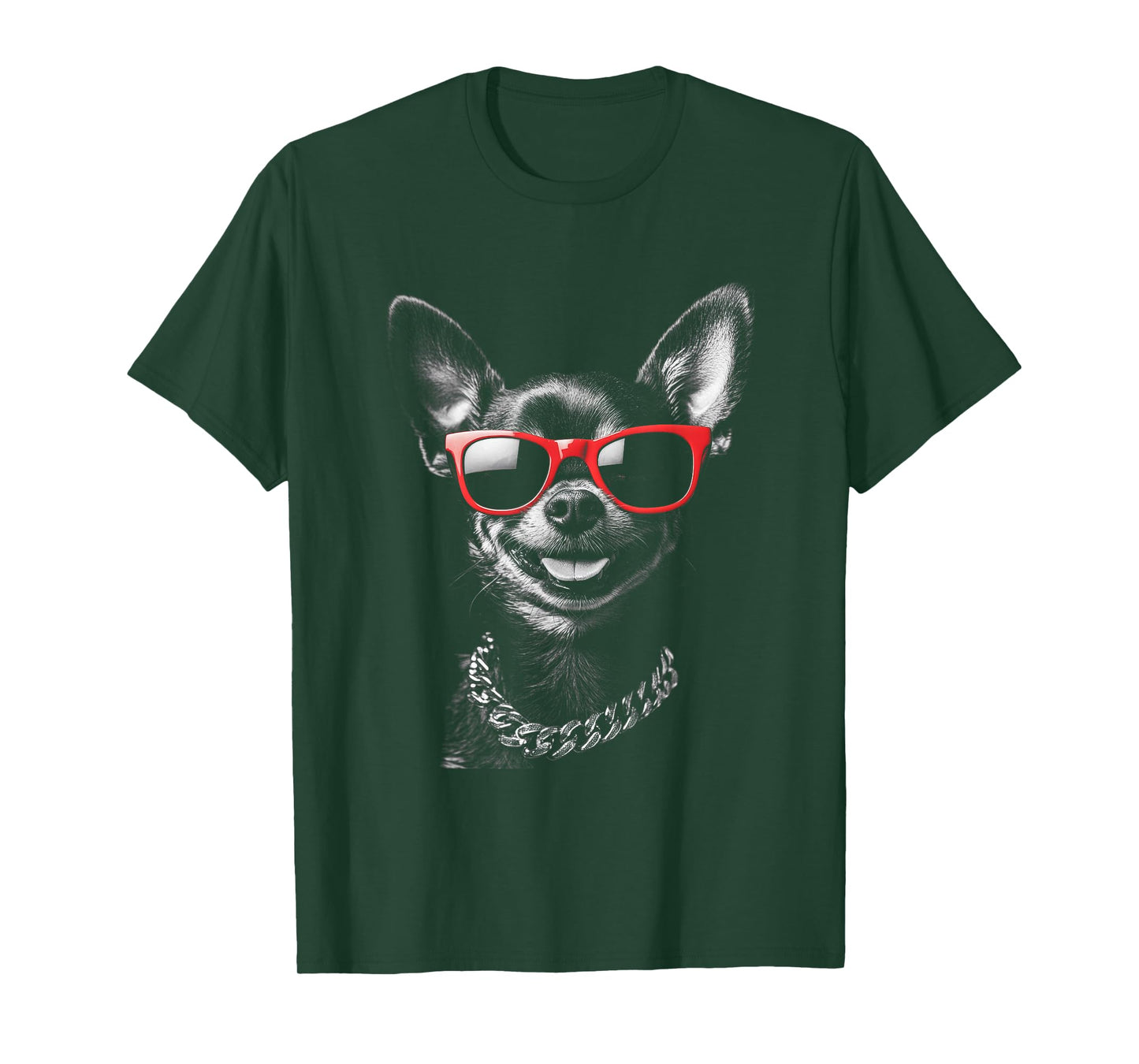 Cool Chihuahua with Sunglasses Funny Dog Attitude T-Shirt