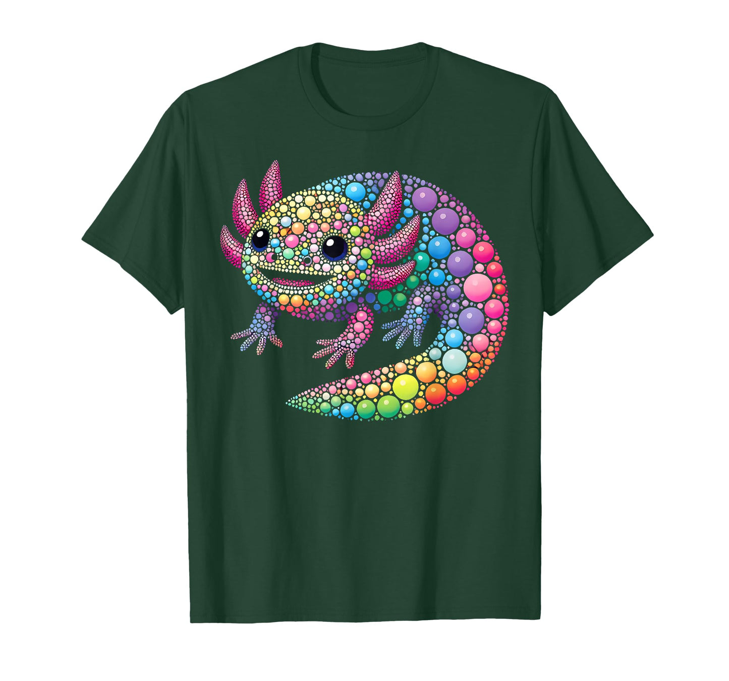 Happy Dot Day Colorful Polka Dot Cute Axolotl Boys Girls Kid T-Shirt