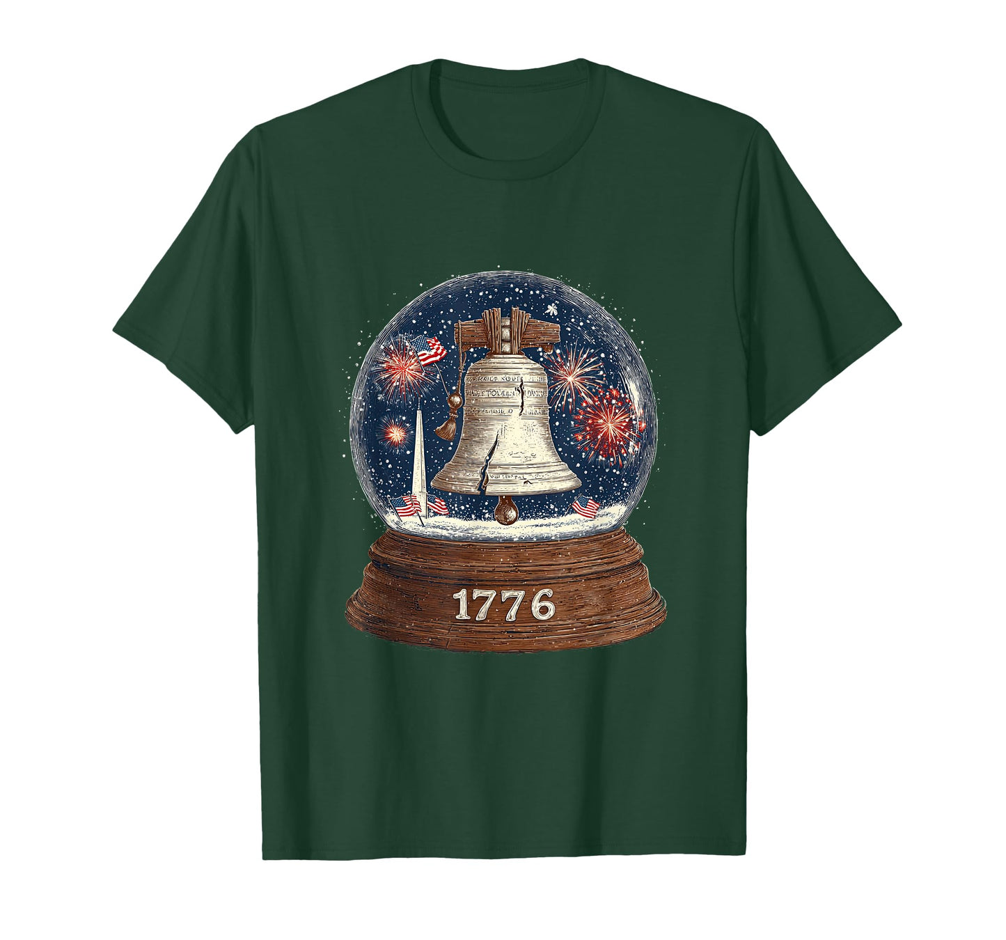 Amazing 1776 Bell in Snow Globe Look T-Shirt
