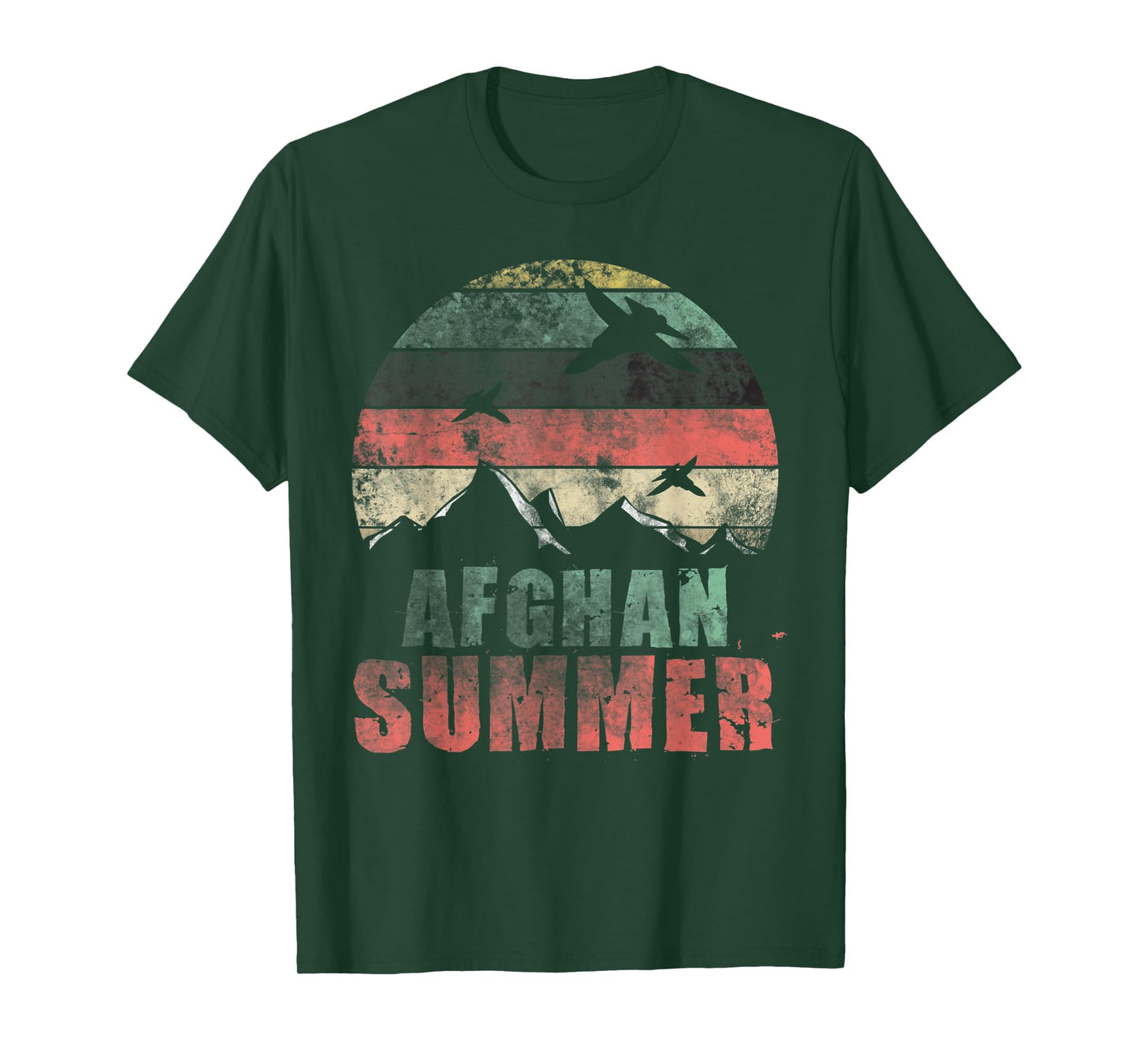 Afghan Summer Warplane War Veteran Men Women T-Shirt
