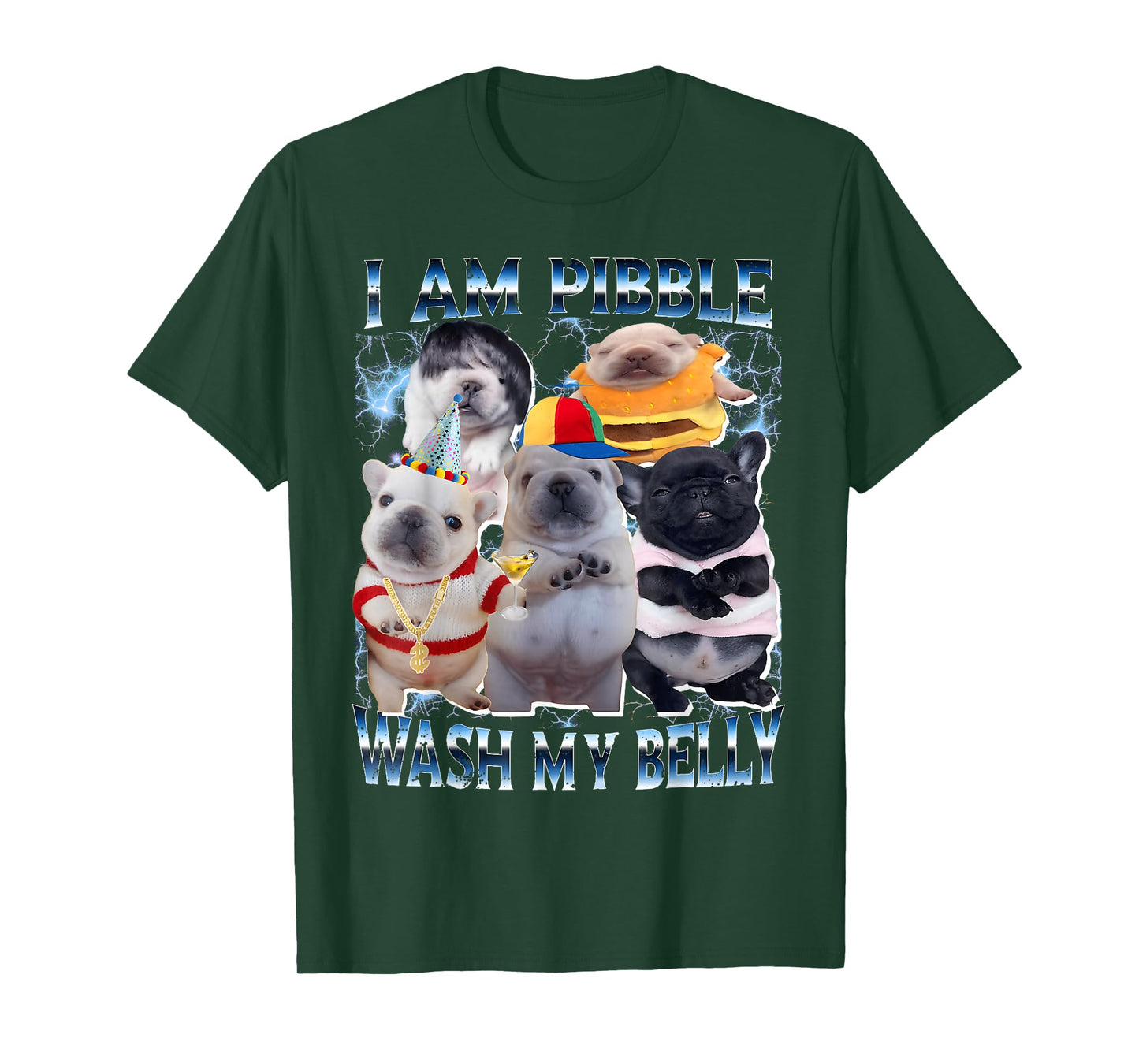 I Am Pibble Wash My Belly Pibble Meme Funny Dog Brainrot T-Shirt