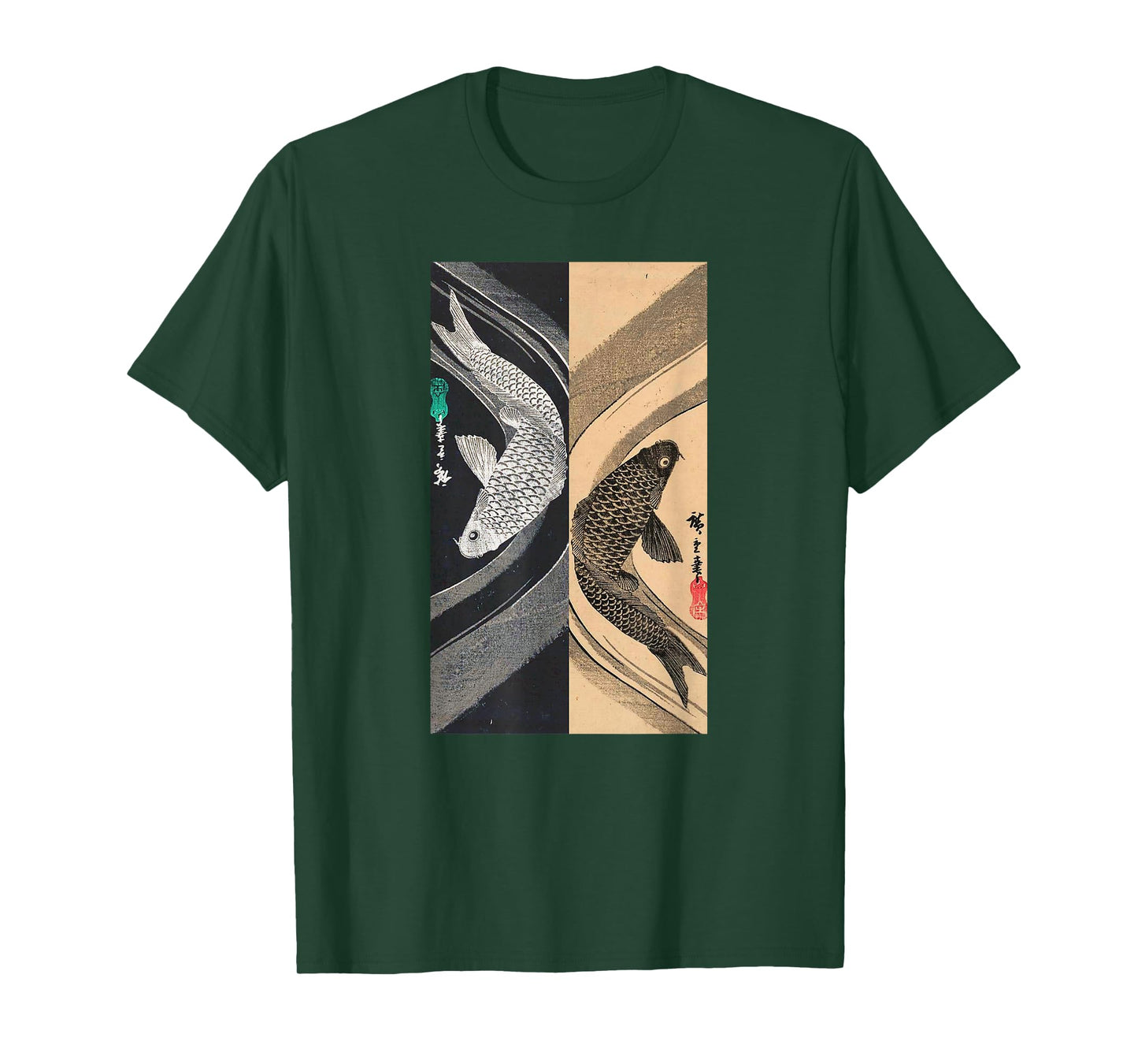 Japanese Art Fish Graphic Design 3 T-Shirt
