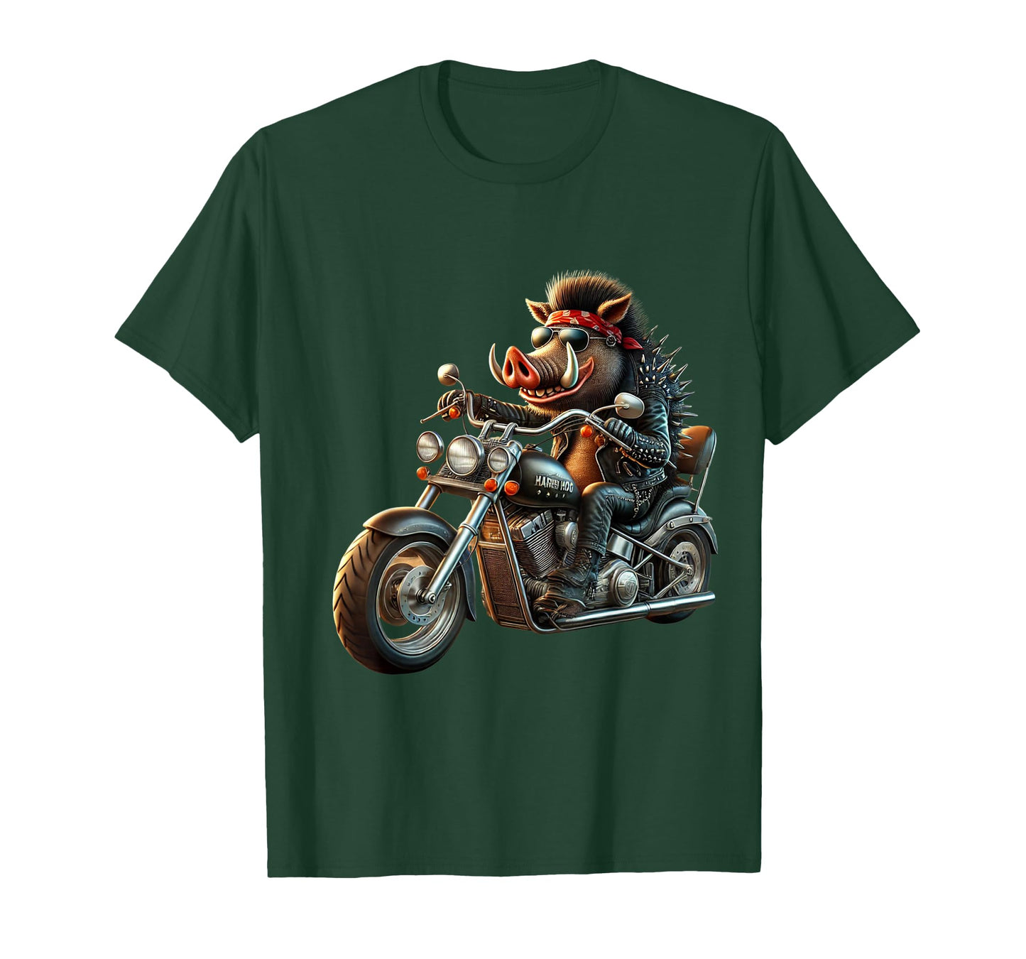 Hot Rod Hog | Funny Biker Warthog Motorcycle Rider T-Shirt