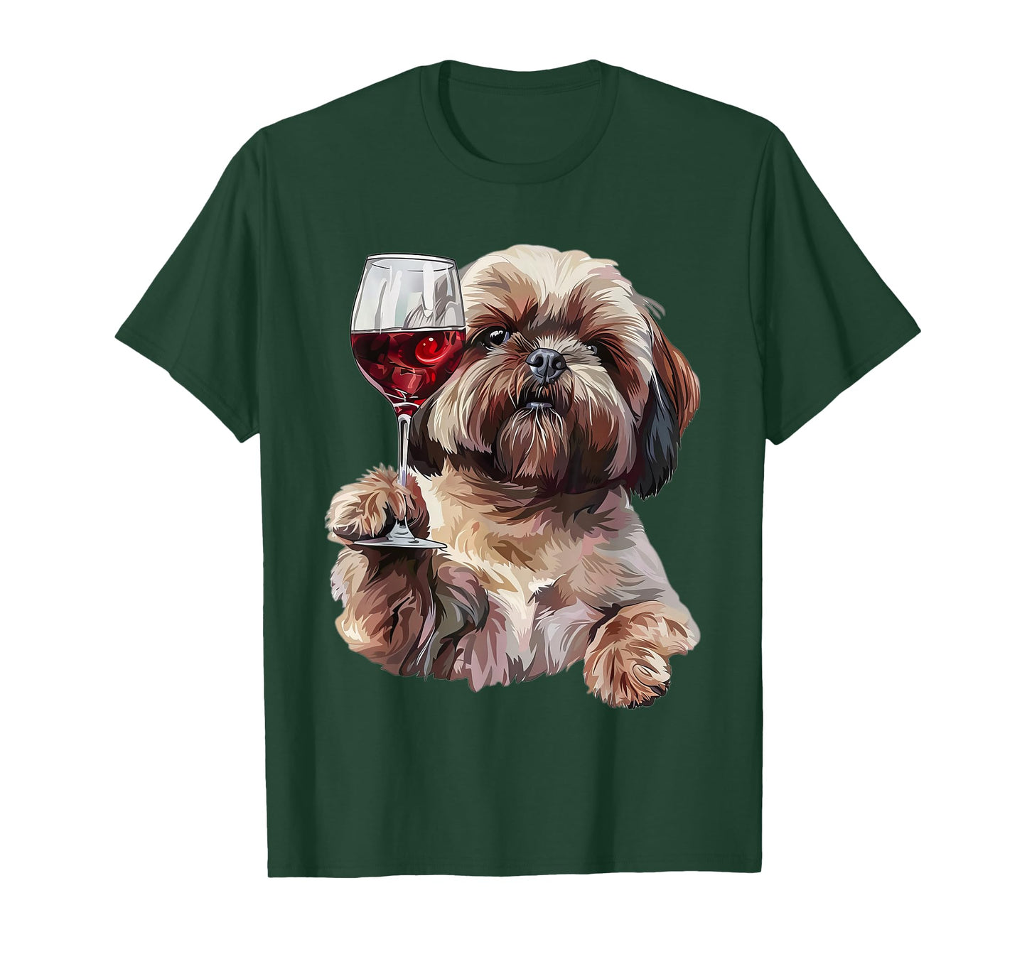 Shih Tzu Wine T-Shirt