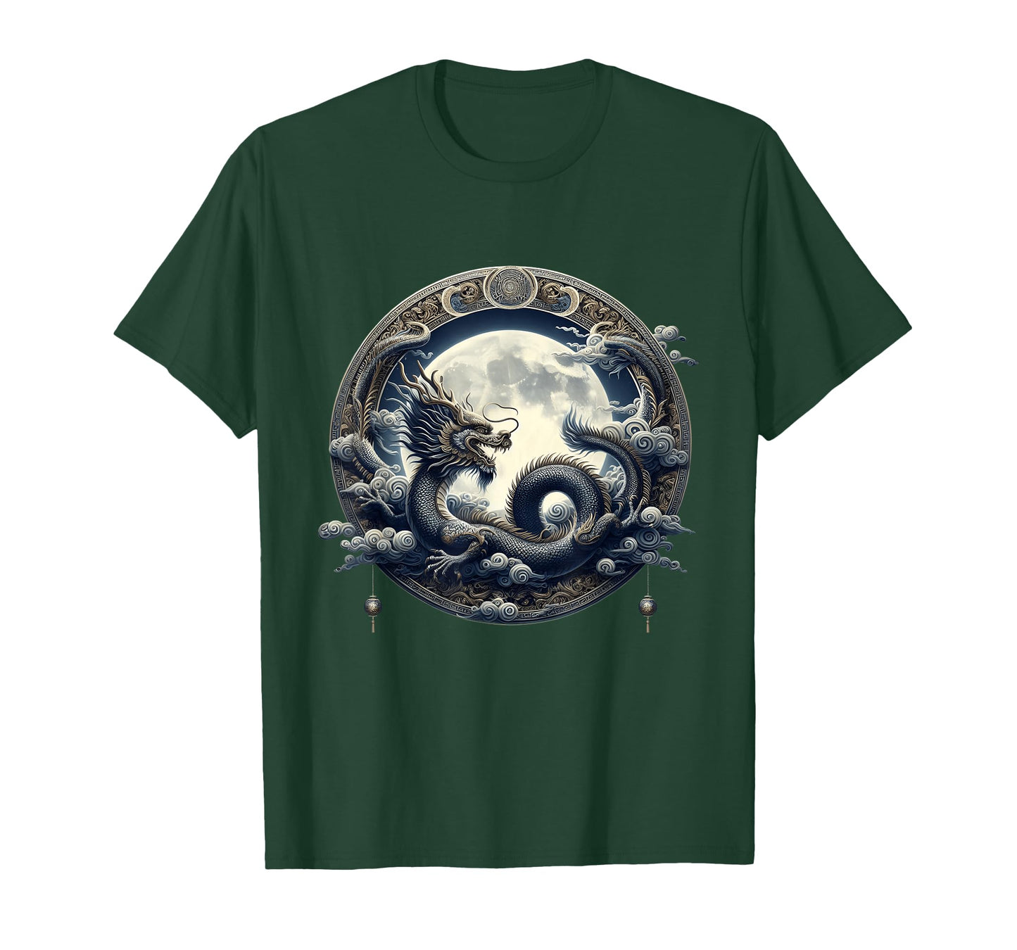 Aesthetic Cottage Lunar Mystical Allure Of Dragons Dragon T-Shirt