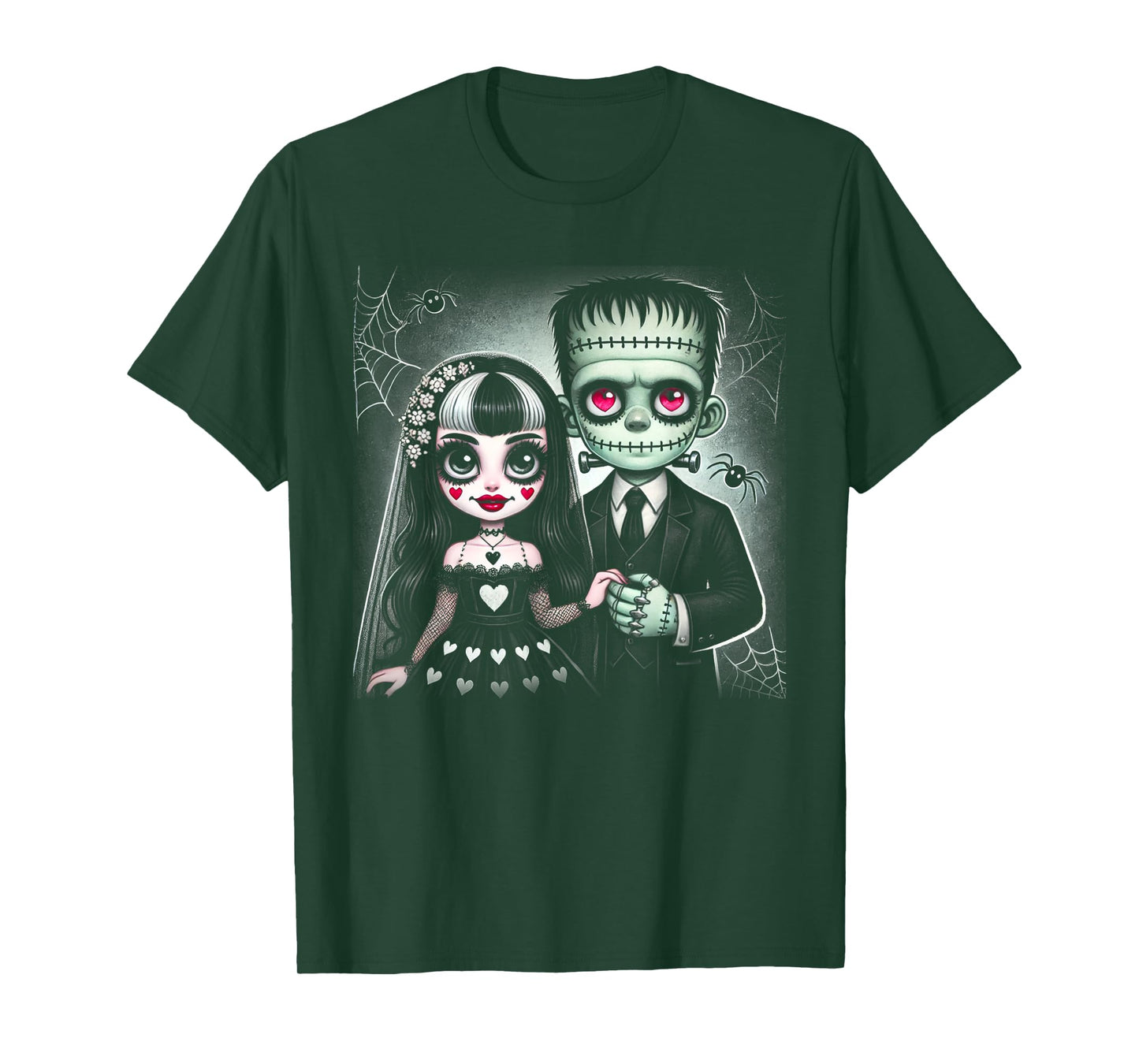 halloween lovers frankenstein skeleton for men women family T-Shirt