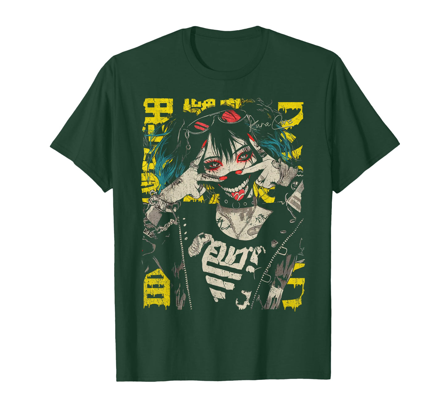 Japanese Streetwear Cyberpunk Y2K Retro Techwear Manga Anime T-Shirt