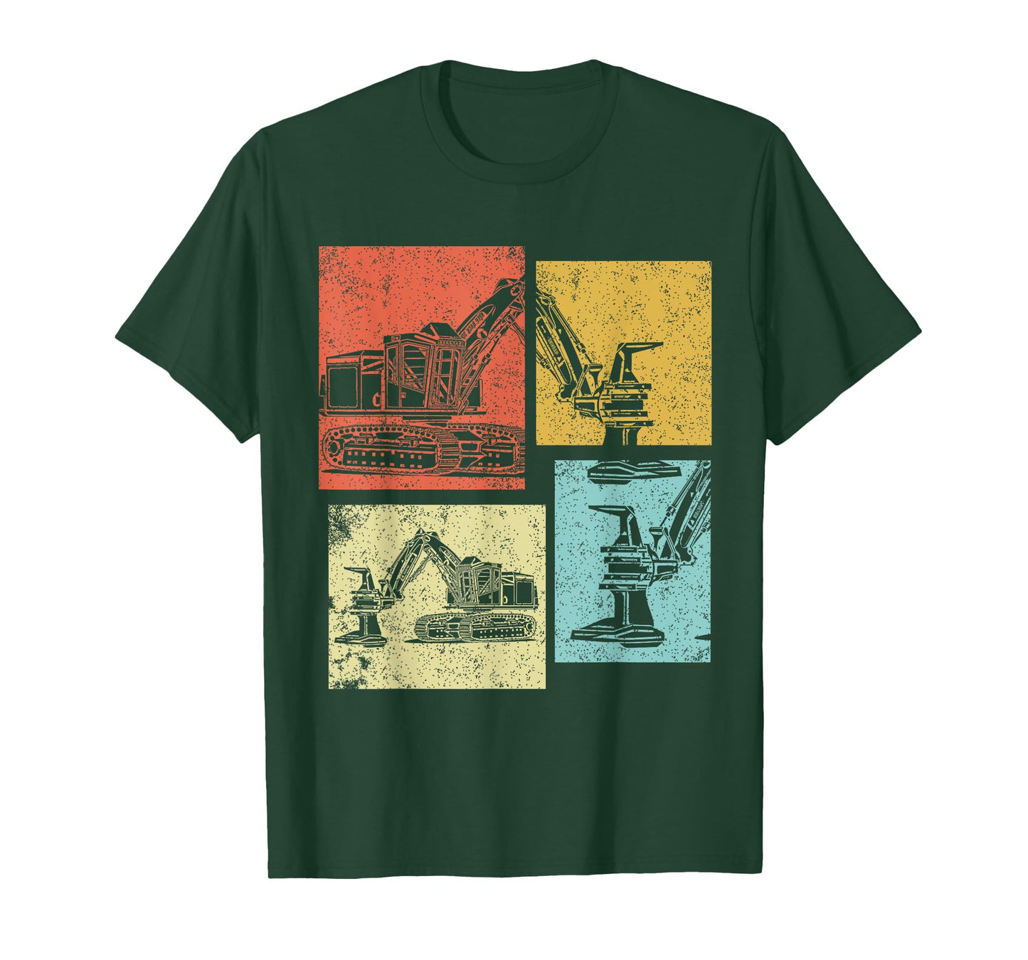 Feller Buncher Vintage Logger Logging Log Man Women T-Shirt