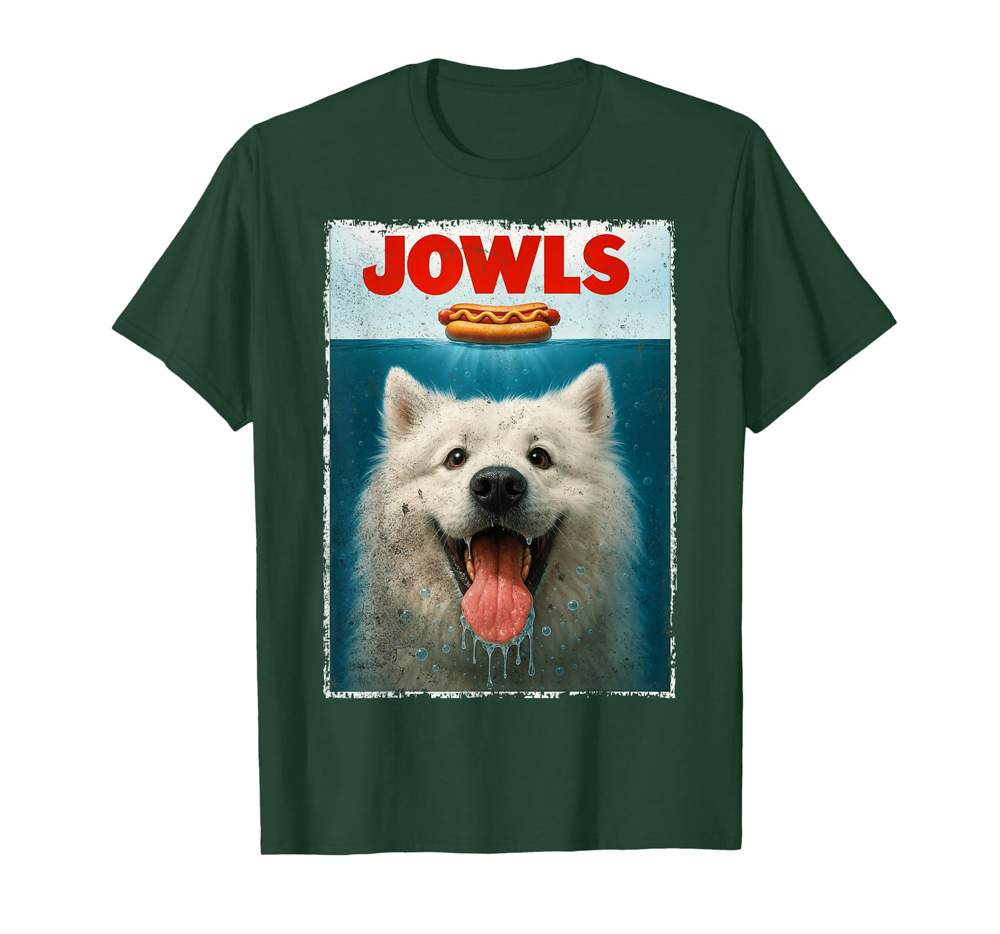 Samoyed Jowls Sammy Dog Samoiedskaia Sabaka Dog Dad Dog Mom T-Shirt