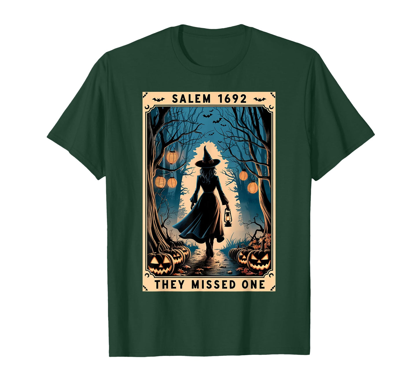 Salem 1692 They Missed One Halloween Witch Trials Women T-Shirt
