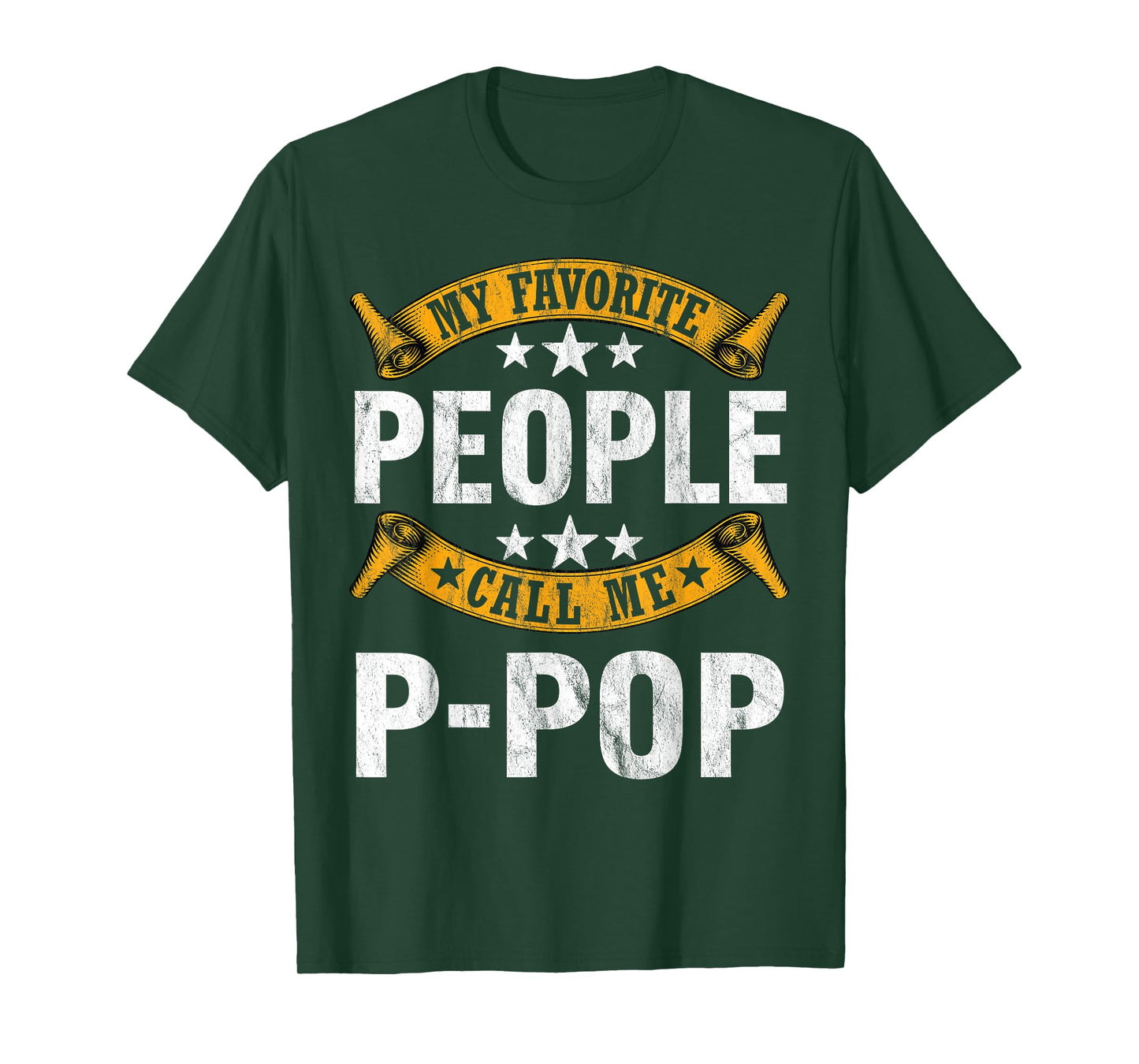 My Favorite People Call Me P-pop Vintage Fathers Day T-Shirt